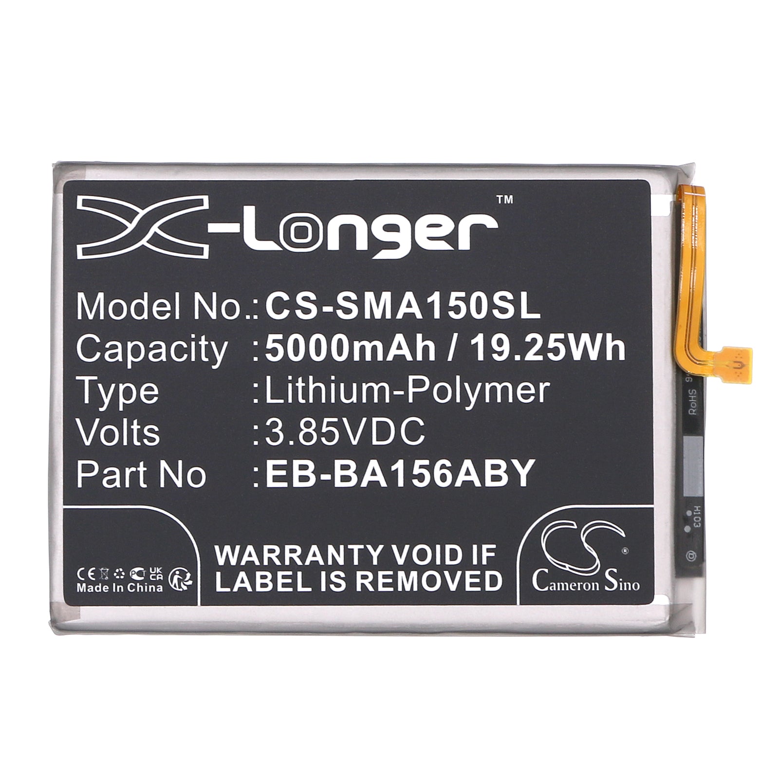 Li-Polymer, Mobile, SmartPhone Battery fits Samsung Galaxy A15 4g 2024, Galaxy A15 5g 2024, 3.85V, 5000mAh Mobile & SmartPhone Cameron Sino Technology Limited
