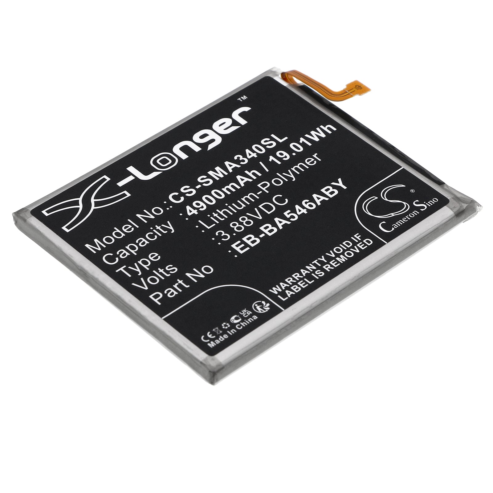 Li-Polymer, Mobile, SmartPhone Battery fits Samsung Galaxy A34 5g, Galaxy A34 5g 2023, 3.88V, 4900mAh Mobile & SmartPhone Cameron Sino Technology Limited