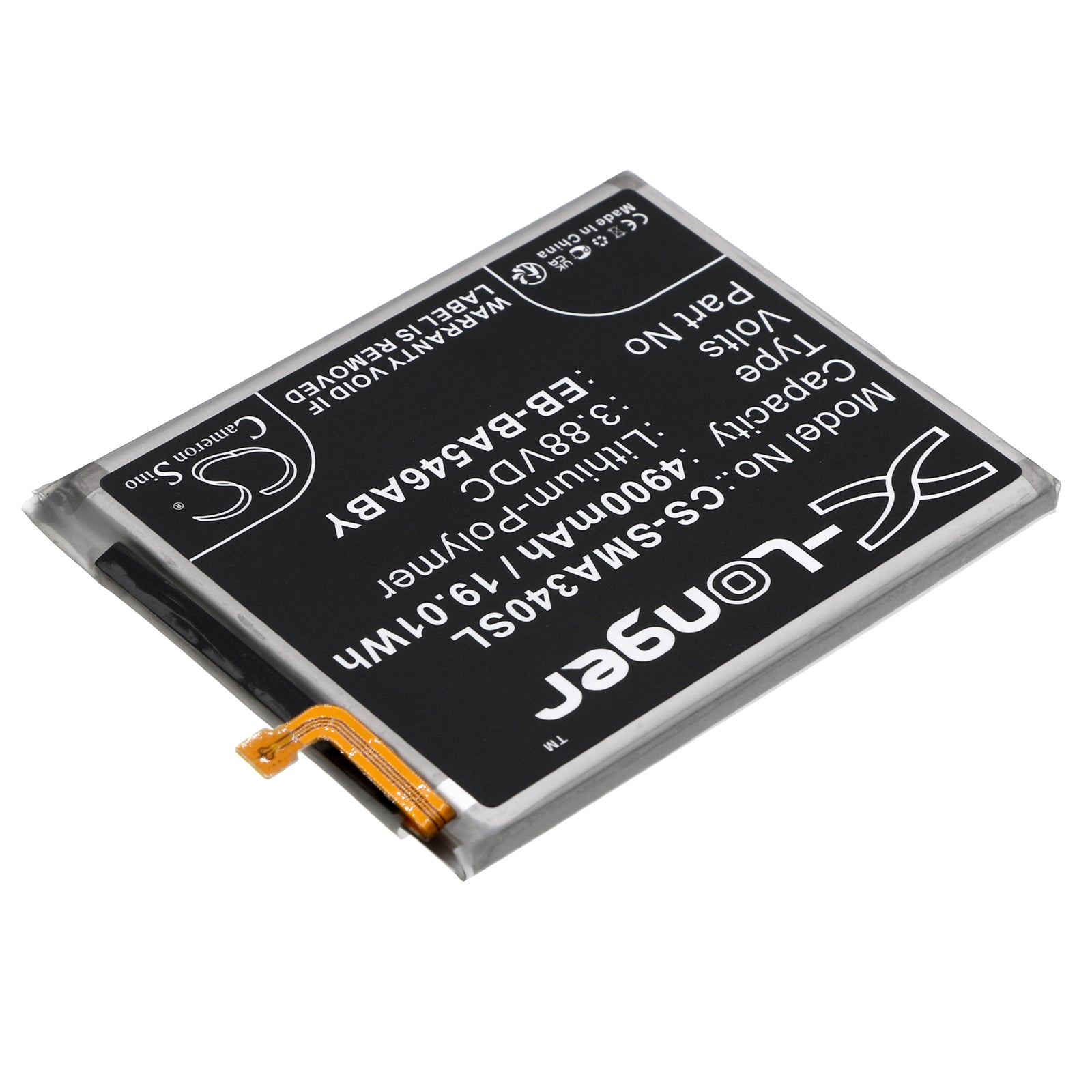 Li-Polymer, Mobile, SmartPhone Battery fits Samsung Galaxy A34 5g, Galaxy A34 5g 2023, 3.88V, 4900mAh Mobile & SmartPhone Cameron Sino Technology Limited