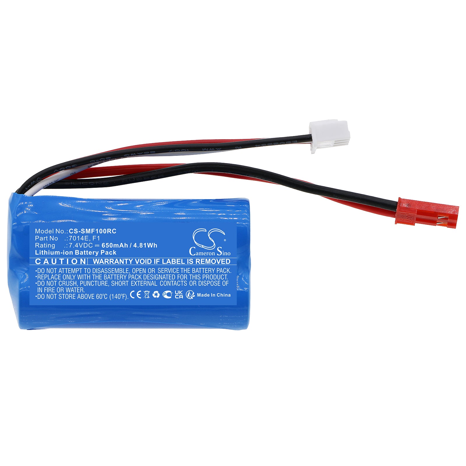 Li-ion, Heli/Airplane Battery fits Syma F1, Shuang Ma 7014e, 7.4V, 650mAh Heli/Airplane Cameron Sino Technology Limited