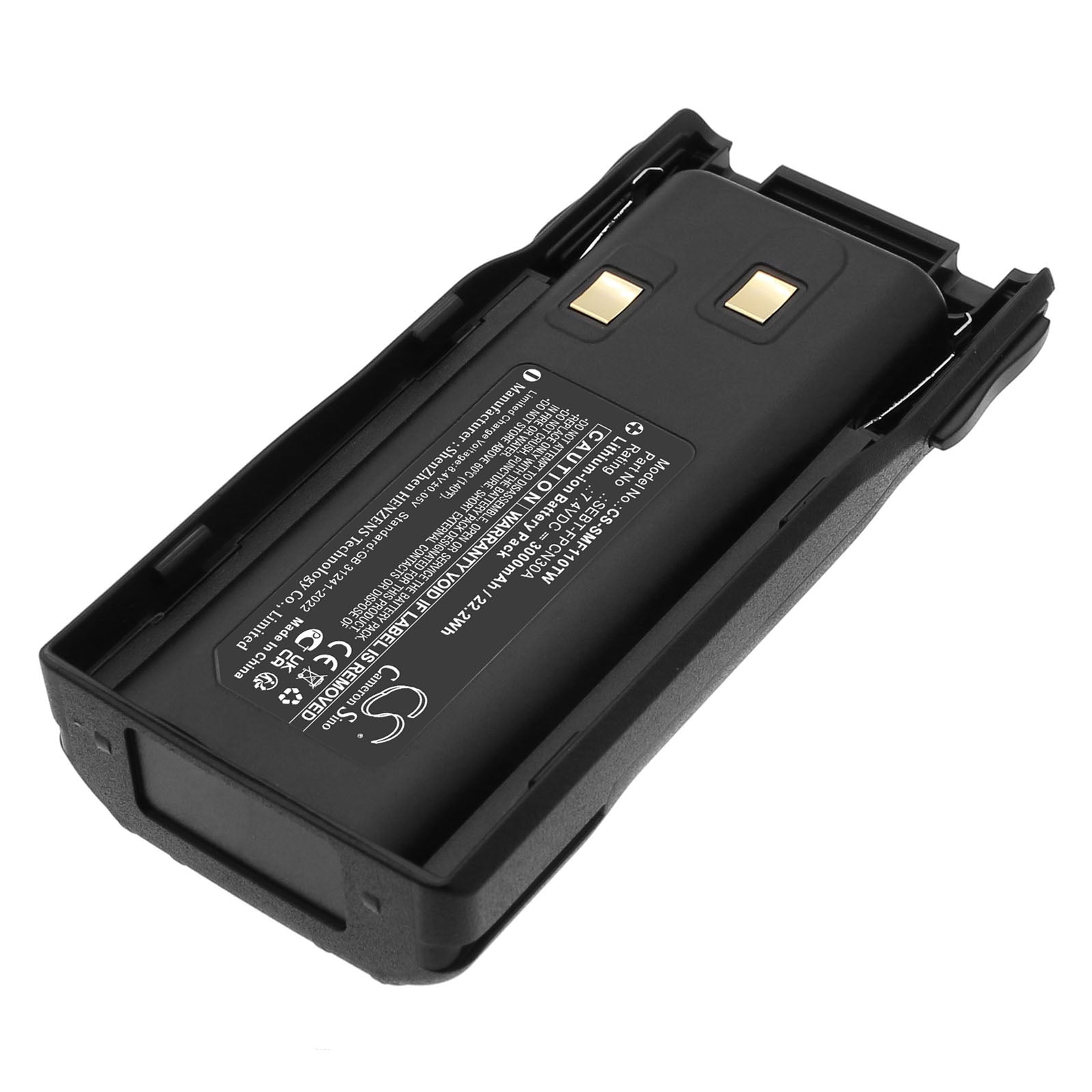 7.4V, Li-ion, 3000mAh, Battery fits SAMCOM FPCN10A, 22.2Wh Two-Way Radio Cameron Sino Technology Limited