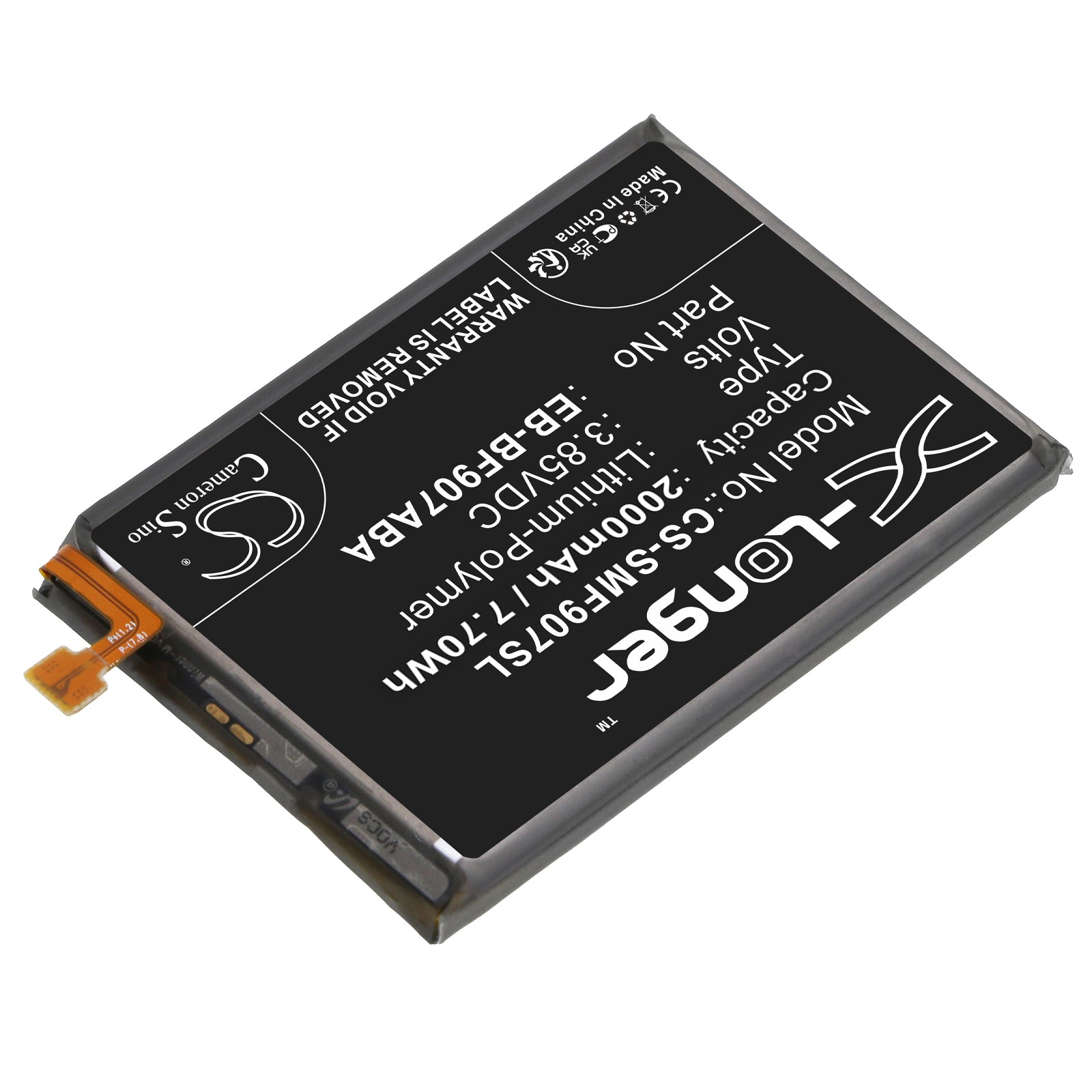 Li-Polymer, Mobile, SmartPhone Battery fits Samsung Galaxy Fold 5g, Sm-f907b, 3.85V, 2000mAh Mobile & SmartPhone Cameron Sino Technology Limited