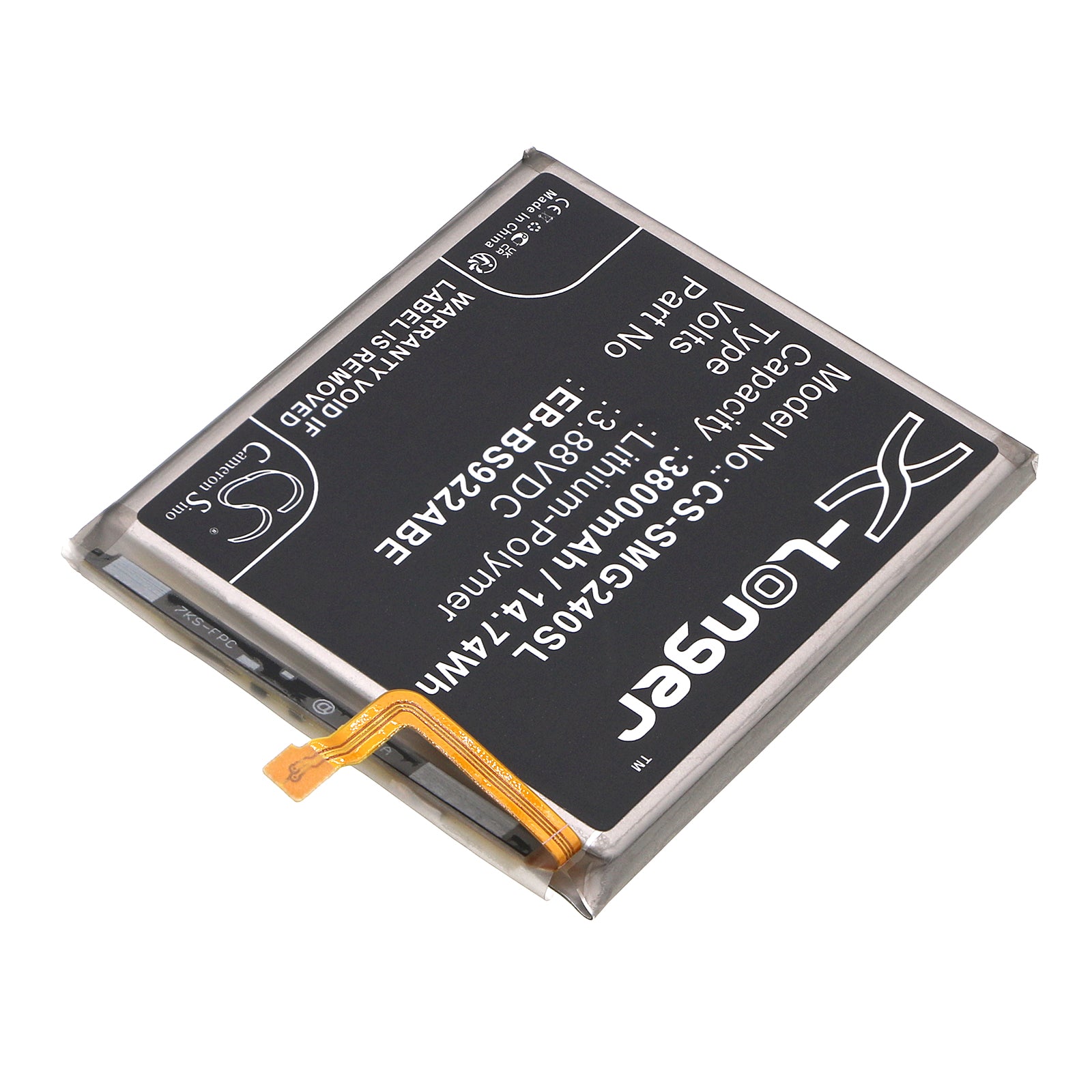 Li-Polymer, Mobile, SmartPhone Battery fits Samsung Galaxy S24, Sm-s9210, 3.88V, 3800mAh Mobile & SmartPhone Cameron Sino Technology Limited