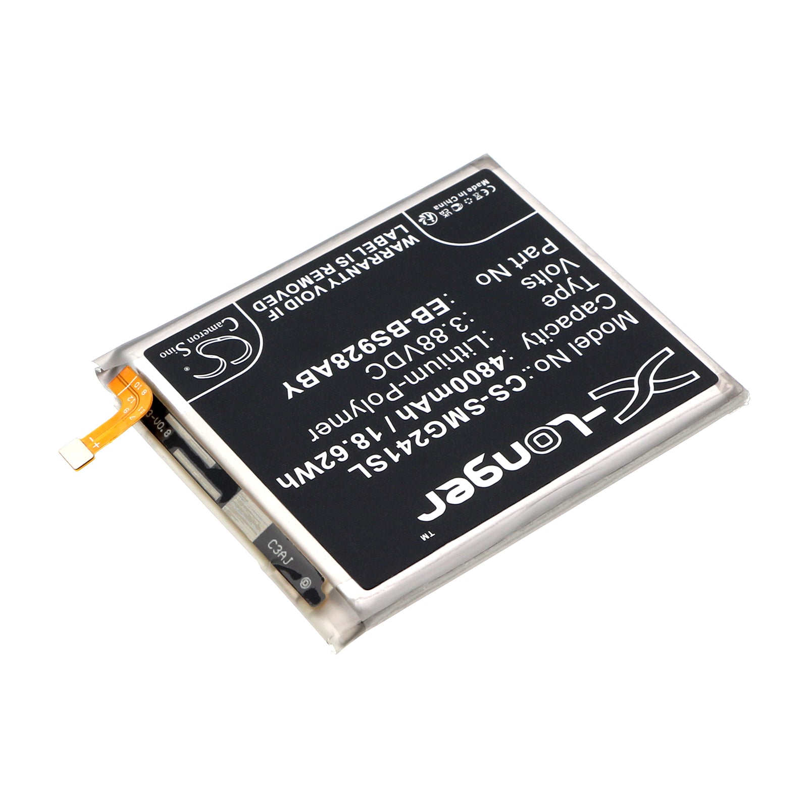 Li-Polymer, Mobile, SmartPhone Battery fits Samsung Galaxy S24 Ultra, Sm-s9280, 3.88V, 4800mAh Mobile & SmartPhone Cameron Sino Technology Limited