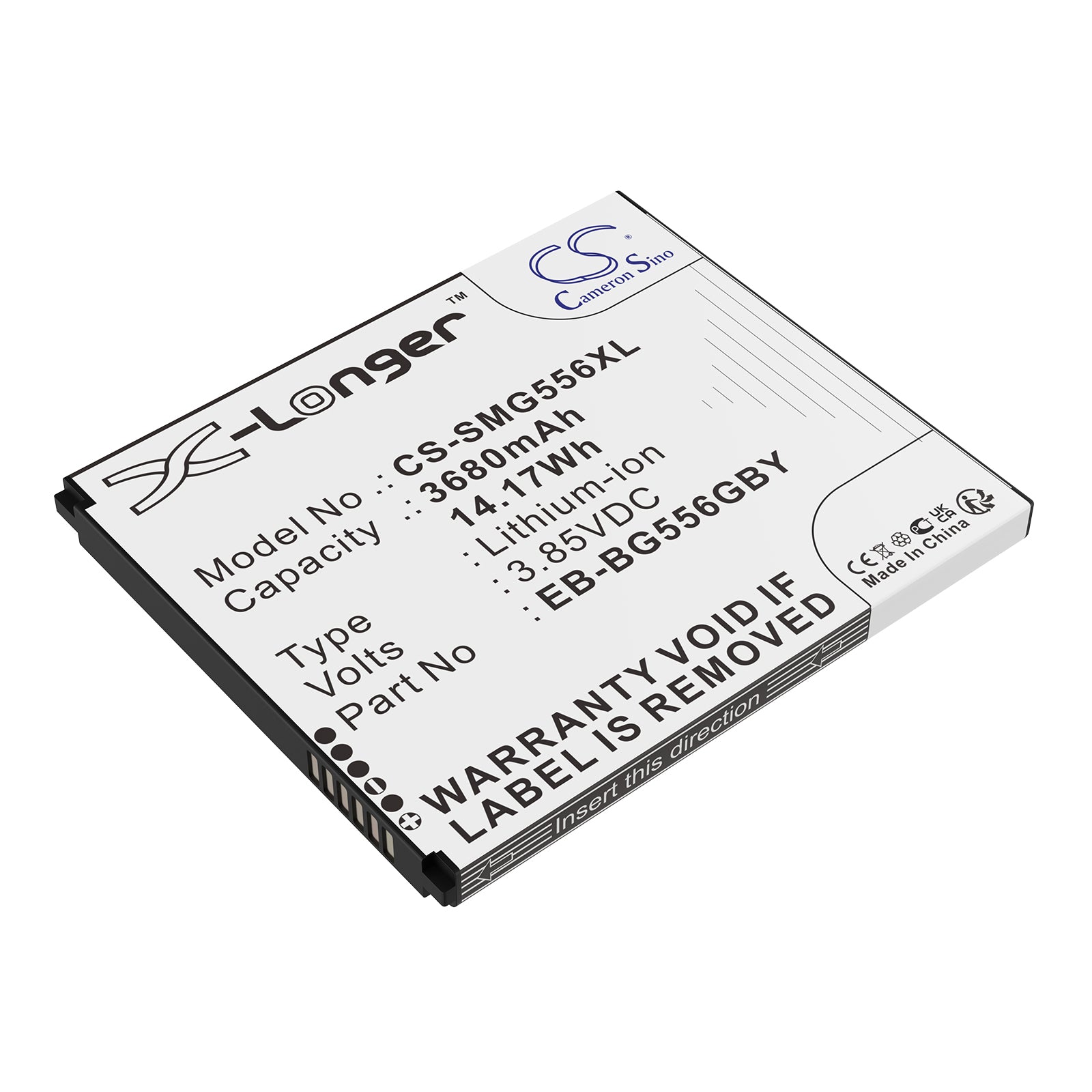 3.85V, Li-ion, 3680mAh, Battery fits Samsung Galaxy XCover7 5G, Galaxy Xcover 7, 14.17Wh Mobile, SmartPhone Cameron Sino Technology Limited