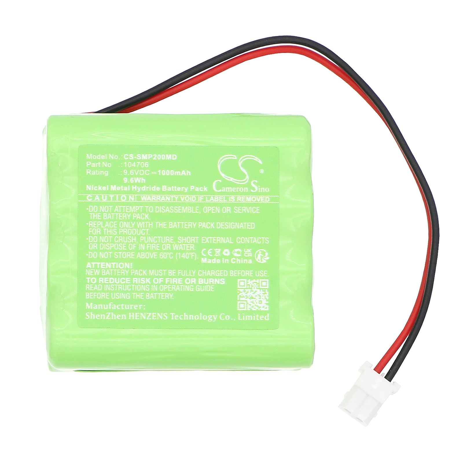 Ni-MH, Medical Battery fits Schwa Emp2, Emp4 Pro, 9.6V, 1000mAh Medical Cameron Sino Technology Limited