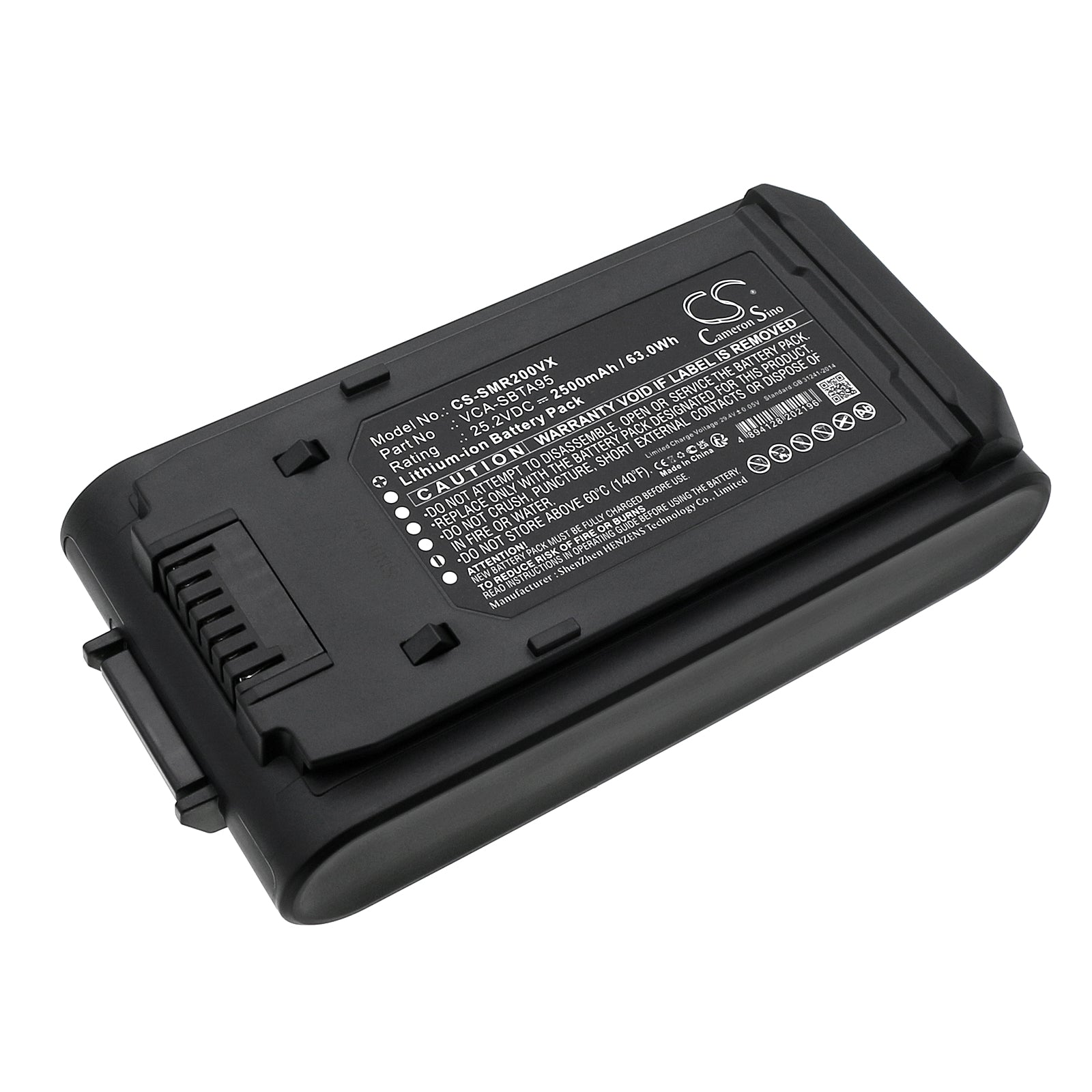 Li-ion, Vacuum Battery fits Samsung Bespoke Jet, Bespoke Jet Complete, 25.2V, 2500mAh Vacuum Cameron Sino Technology Limited