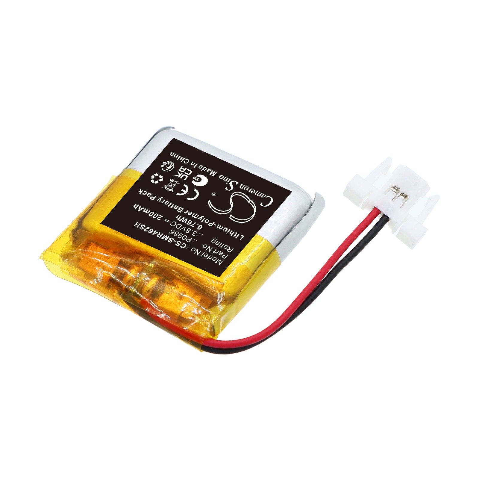 3.8V, Li-Polymer, 200mAh, Battery fits Samsung 282223, Watch 282223, 0.76Wh Smartwatch Cameron Sino Technology Limited