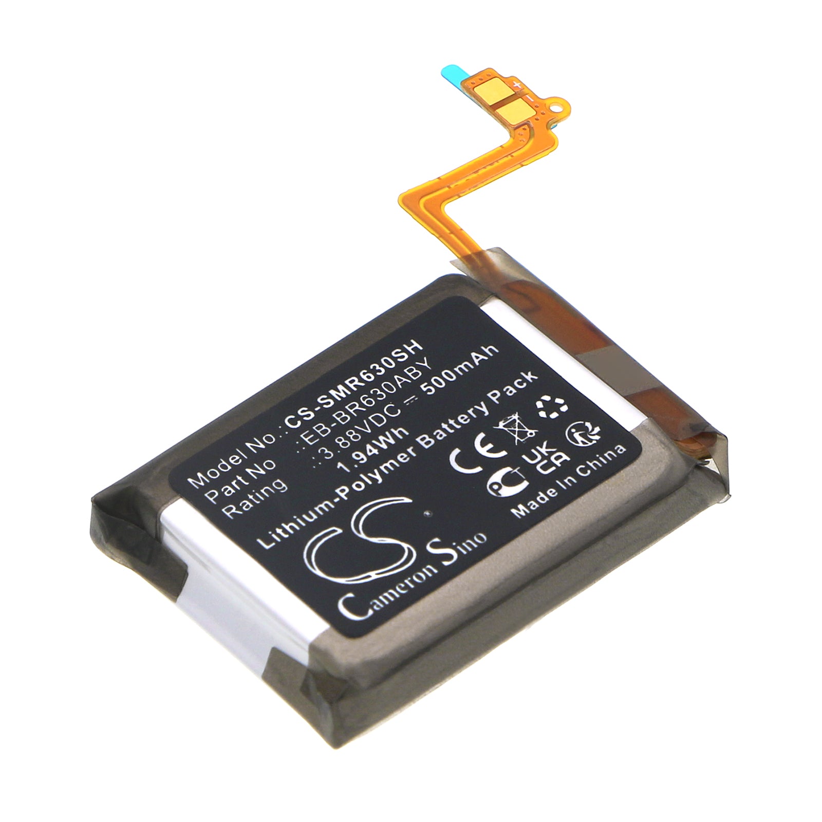 Li-Polymer, Wireless Headset Battery fits Samsung Galaxy Buds 3 Pro, Sm-r630n, 3.88V, 500mAh Wireless Headset Cameron Sino Technology Limited