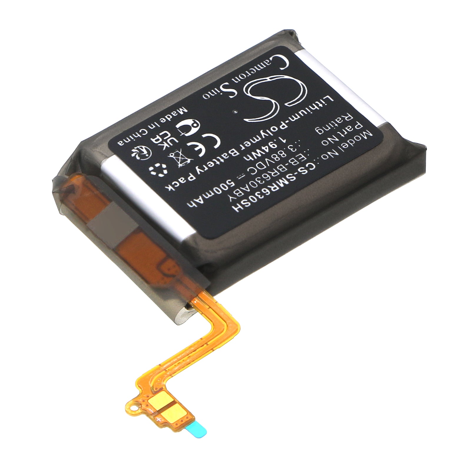 Li-Polymer, Wireless Headset Battery fits Samsung Galaxy Buds 3 Pro, Sm-r630n, 3.88V, 500mAh Wireless Headset Cameron Sino Technology Limited