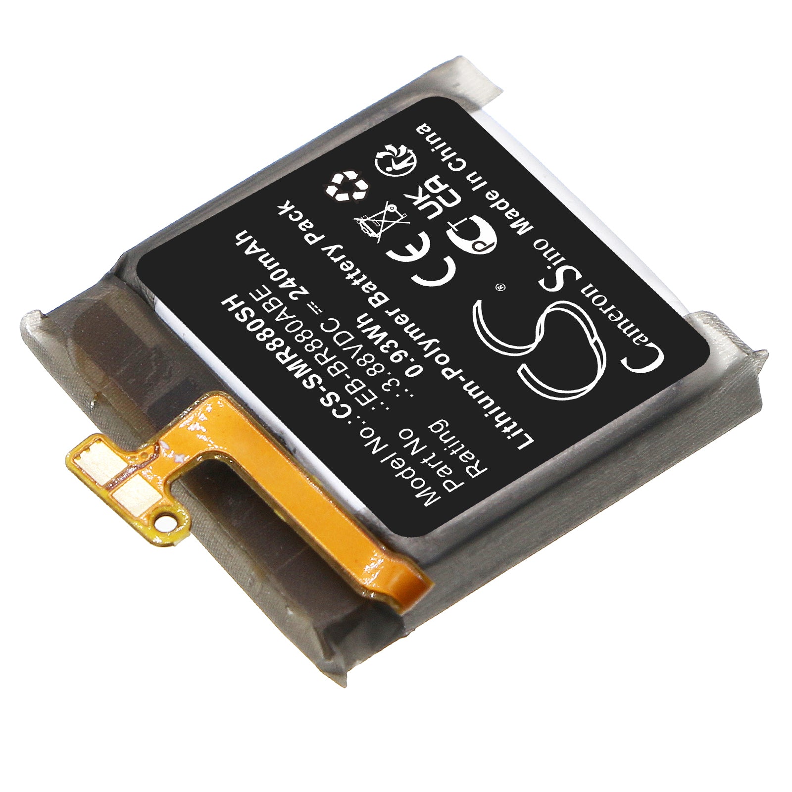 Li-Polymer, Smartwatch Battery fits Samsung Galaxy Watch 4 40mm, Galaxy Watch4 Classic 42mm, 3.88V, 240mAh Smartwatch Cameron Sino Technology Limited