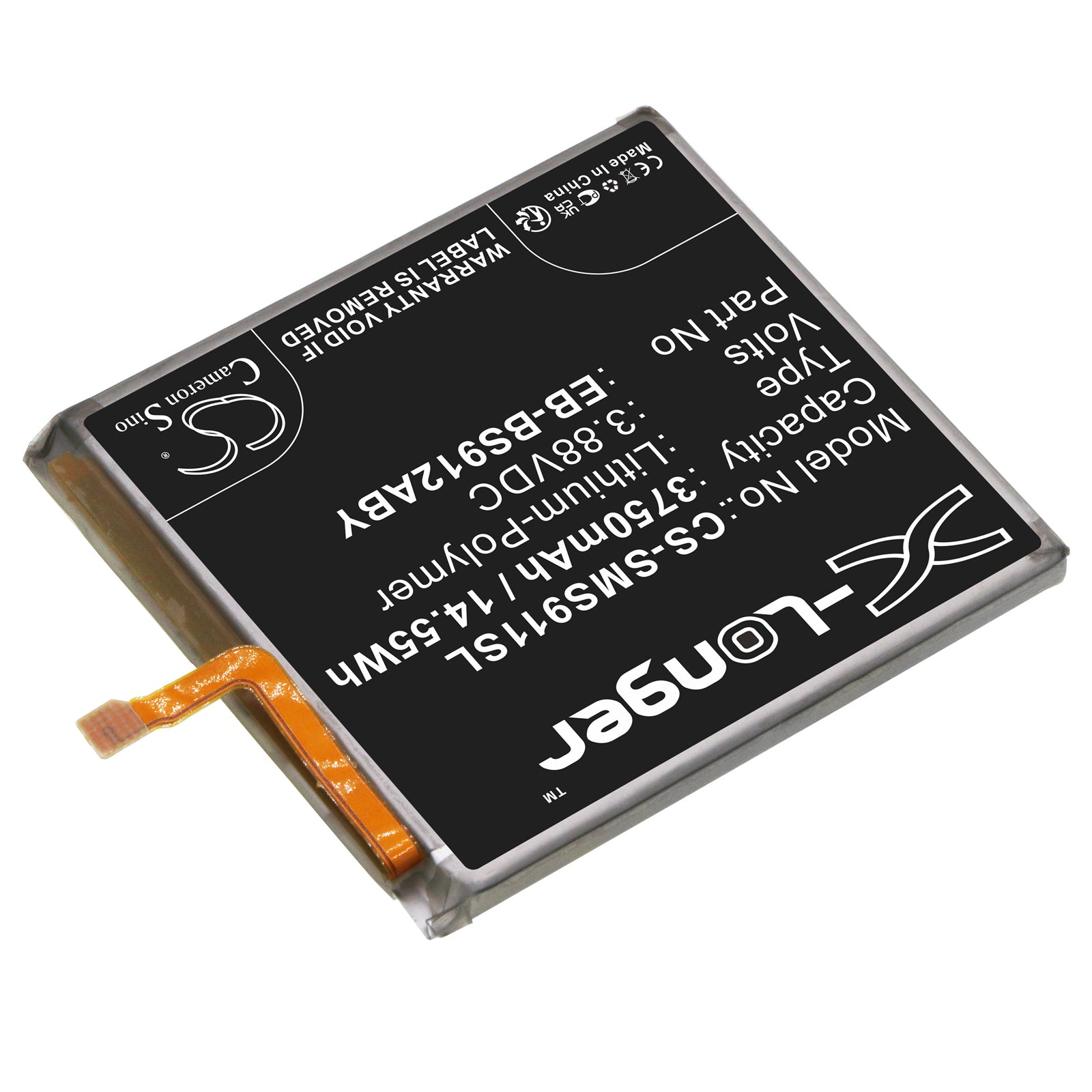 Li-Polymer, Mobile, SmartPhone Battery fits Samsung Galaxy S23, Galaxy S23 5g, 3.88V, 3750mAh Mobile & SmartPhone Cameron Sino Technology Limited