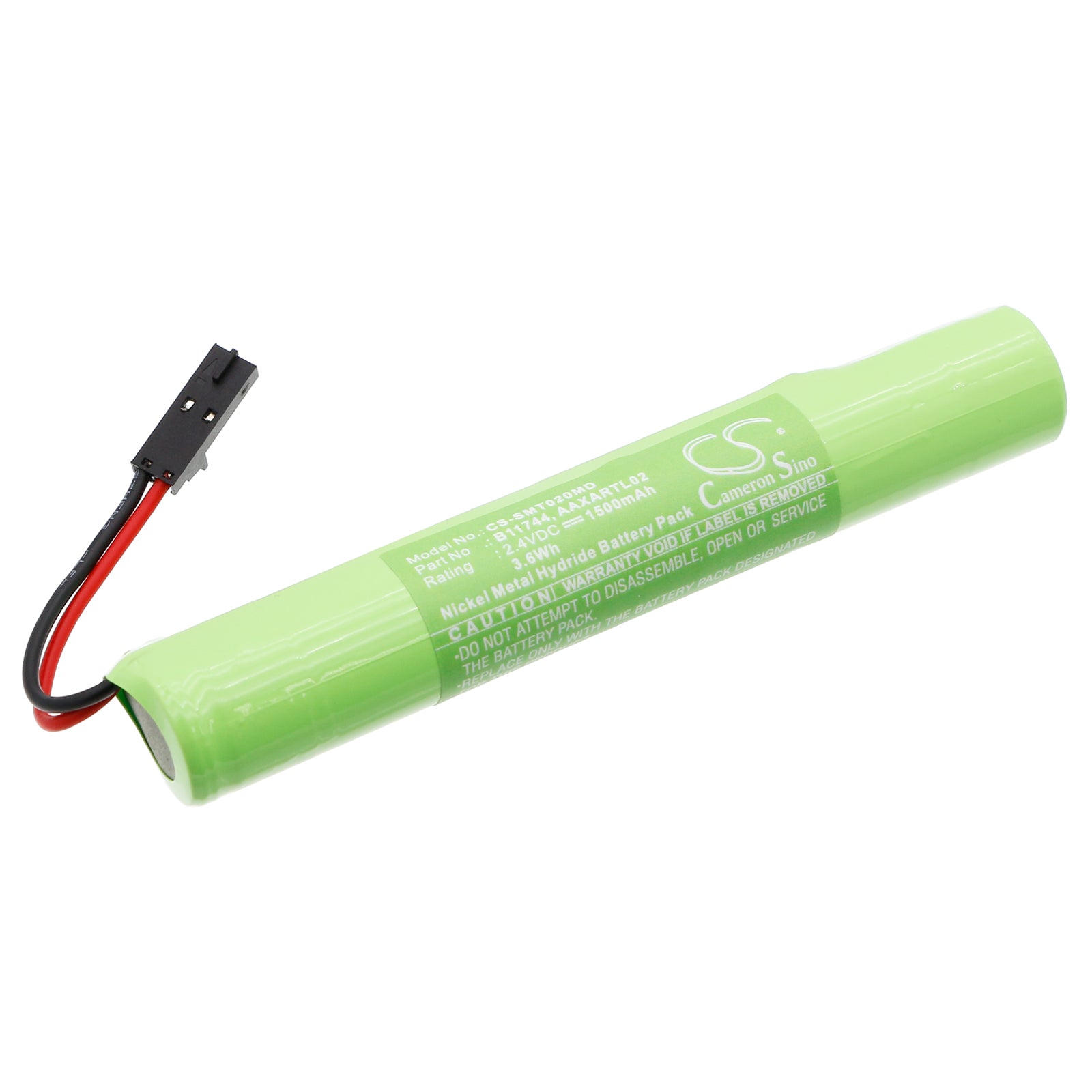 2.4V, Ni-MH, 1500mAh, Battery fits Siemens Microscan Turbidity Meter, 3.6Wh Medical Cameron Sino Technology Limited