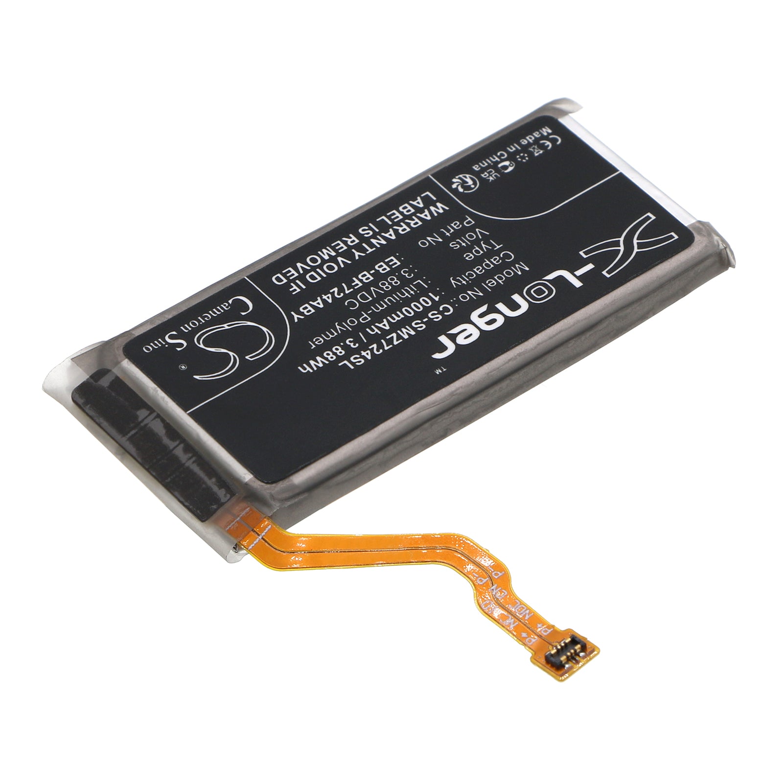 Li-Polymer, Mobile, SmartPhone Battery fits Samsung Galaxy Z Flip 4, Galaxy Z Flip 4 5g Uw, 3.88V, 1000mAh Mobile & SmartPhone Cameron Sino Technology Limited