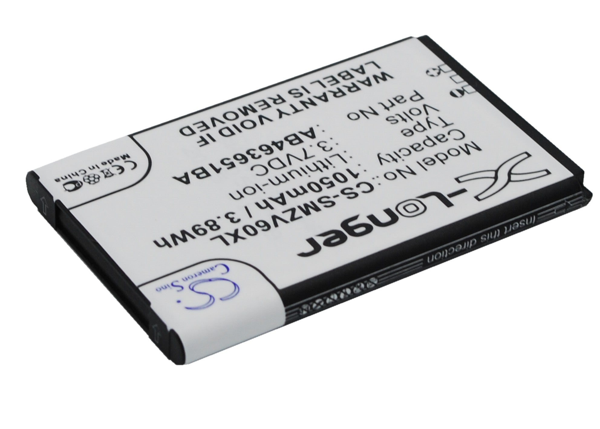 3.7V, Li-ion, 1050mAh, Battery fits Samsung Katalyst T739, SGH- T739 Katalyst, 3.89Wh Mobile, SmartPhone Cameron Sino Technology Limited
