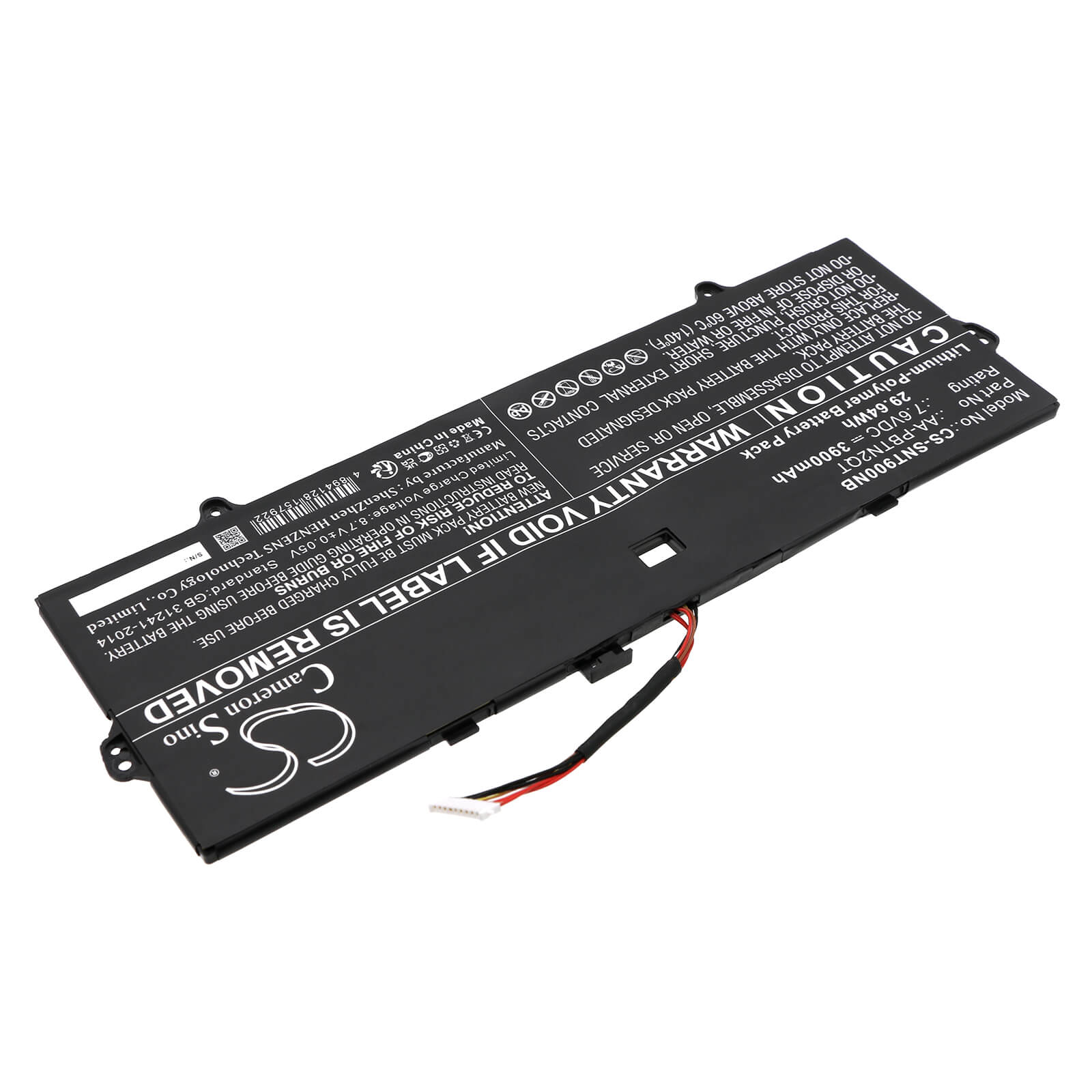 Li-ion Notebook Battery fits Samsung, Aa-pbtn2qt 7.6V, 3900mAh Notebook & Laptop Cameron Sino Technology Limited