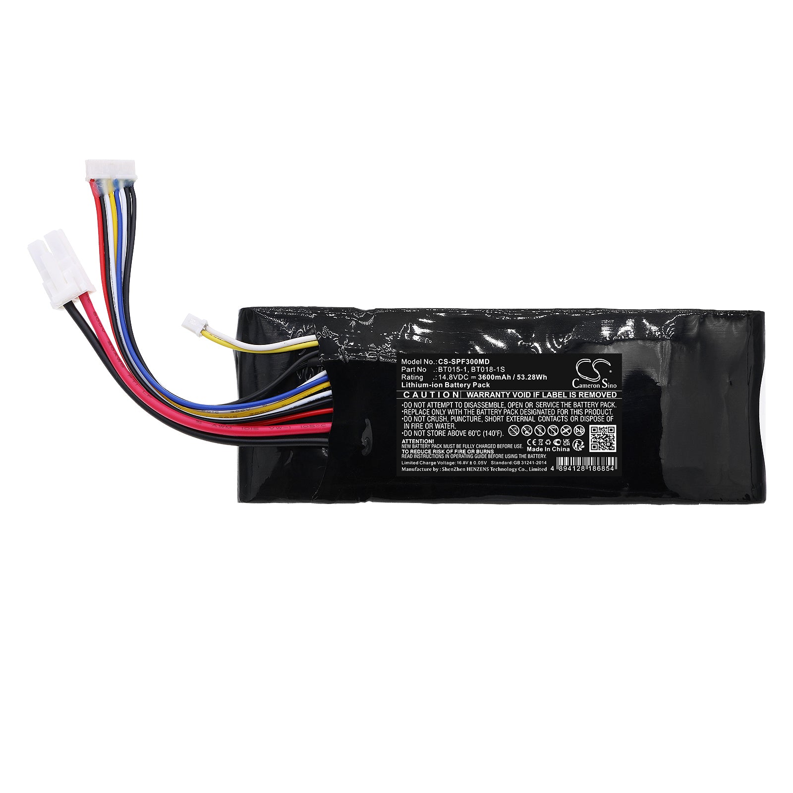 Li-ion, Medical Battery fits Caire Inc Airsep Freestyle 3, Airsep Freestyle Portable Oxyg, 14.8V, 3600mAh Medical Cameron Sino Technology Limited