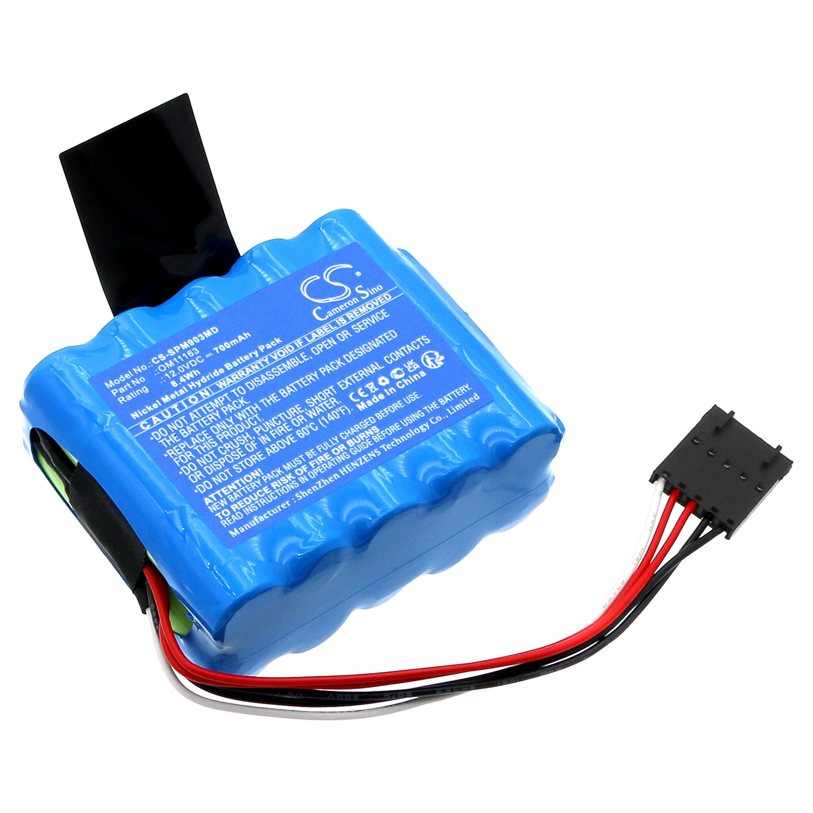 Ni-MH, Medical Battery fits Spacelabs 90363, 90363 Patient Monitor, 12.0V, 700mAh Medical Cameron Sino Technology Limited