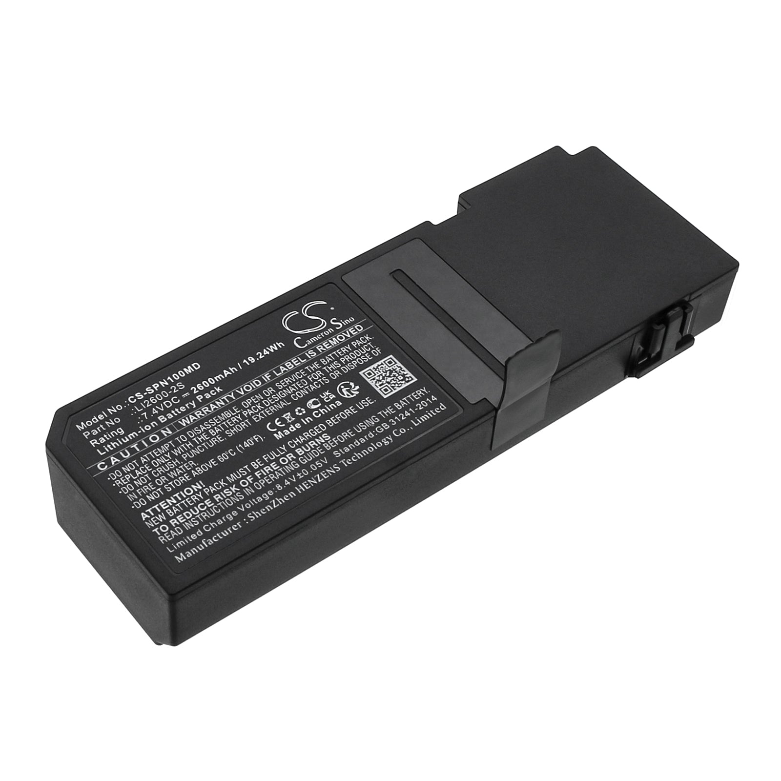 Li-ion, Medical Battery fits Sinomdt Icare Sn-a2t, Sn-a1, 7.4V, 2600mAh Medical Cameron Sino Technology Limited