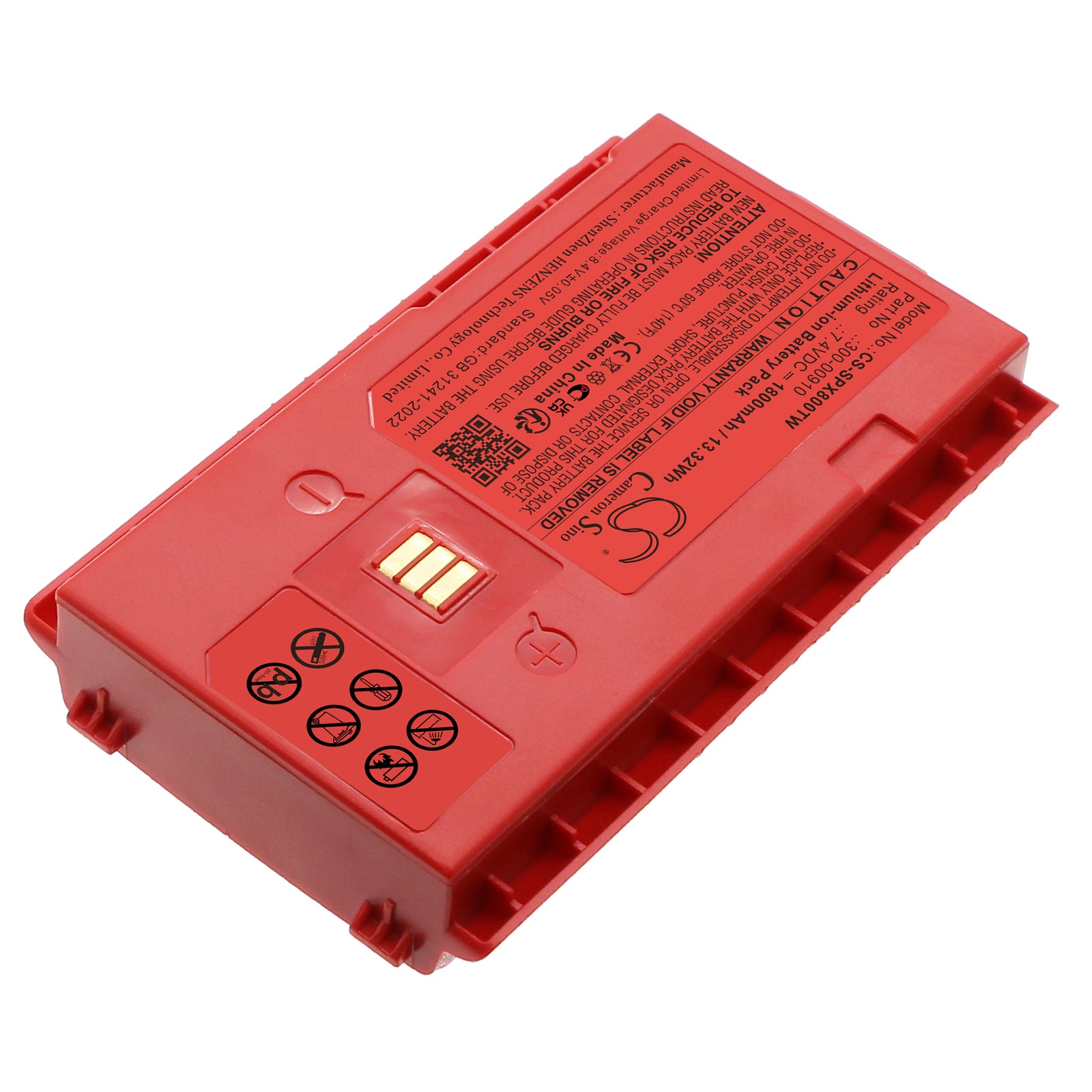 7.4V, Li-ion, 1800mAh, Battery fits Sepura STP8X, STP8X000, 13.32Wh Two-Way Radio Cameron Sino Technology Limited