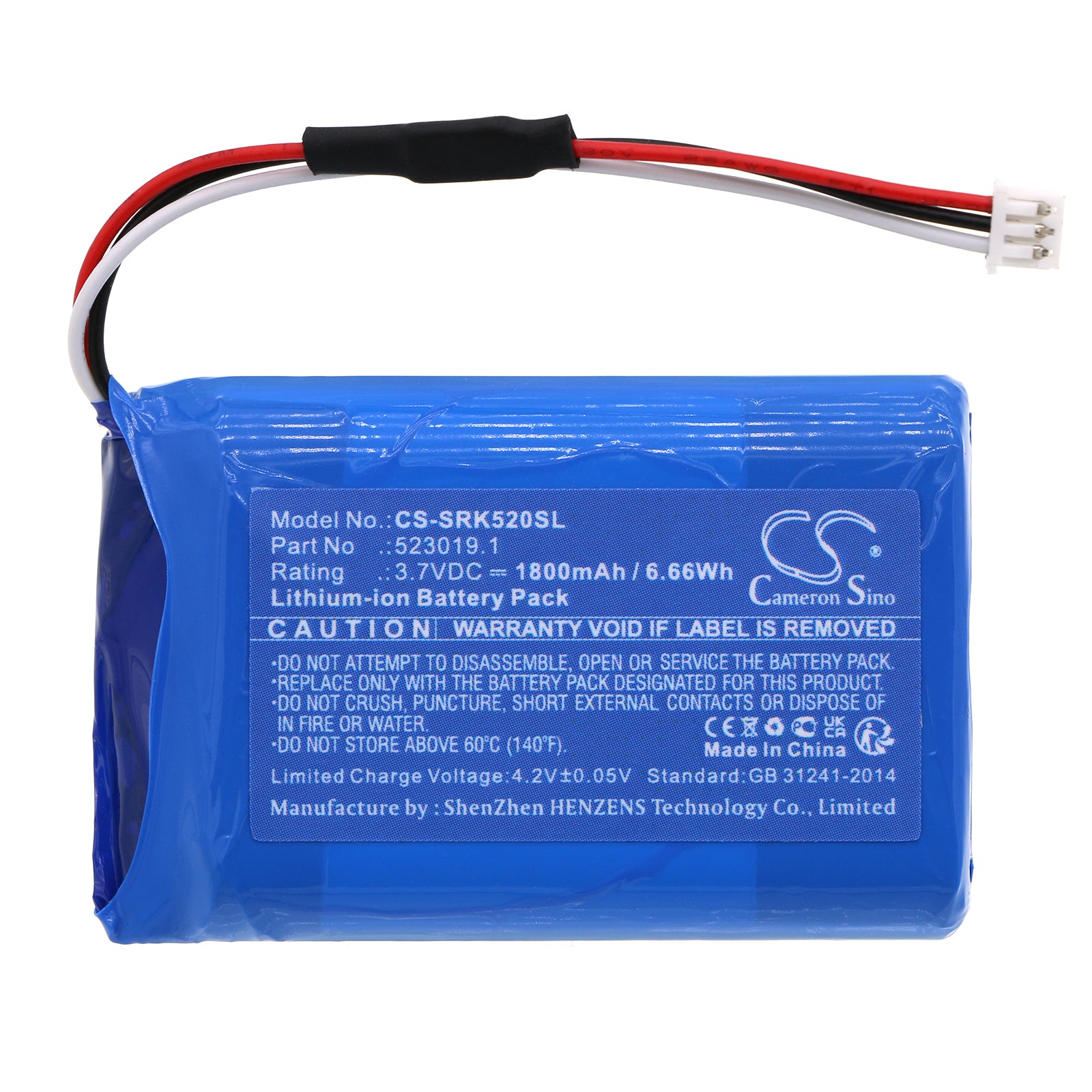 Li-ion, Equipment, Survey, Test Battery fits Systronik 23019, 523019.1, 3.7V, 1800mAh Equipment, Survey, Test Cameron Sino Technology Limited