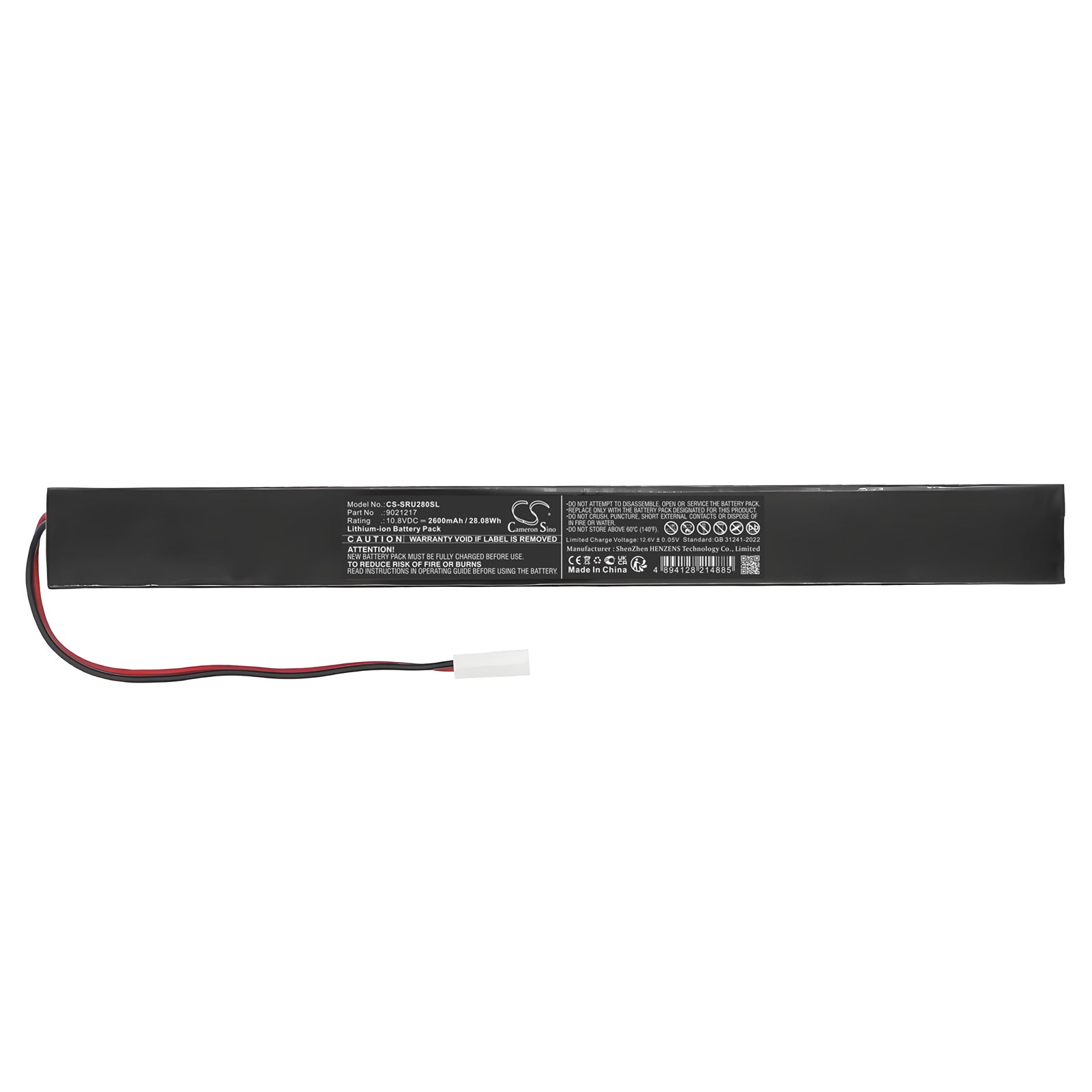 10.8V, Li-ion, 2600mAh, Battery fits Somfy CL32 Cord Lift, RU 30 Junior, 28.08Wh Smart Home Cameron Sino Technology Limited