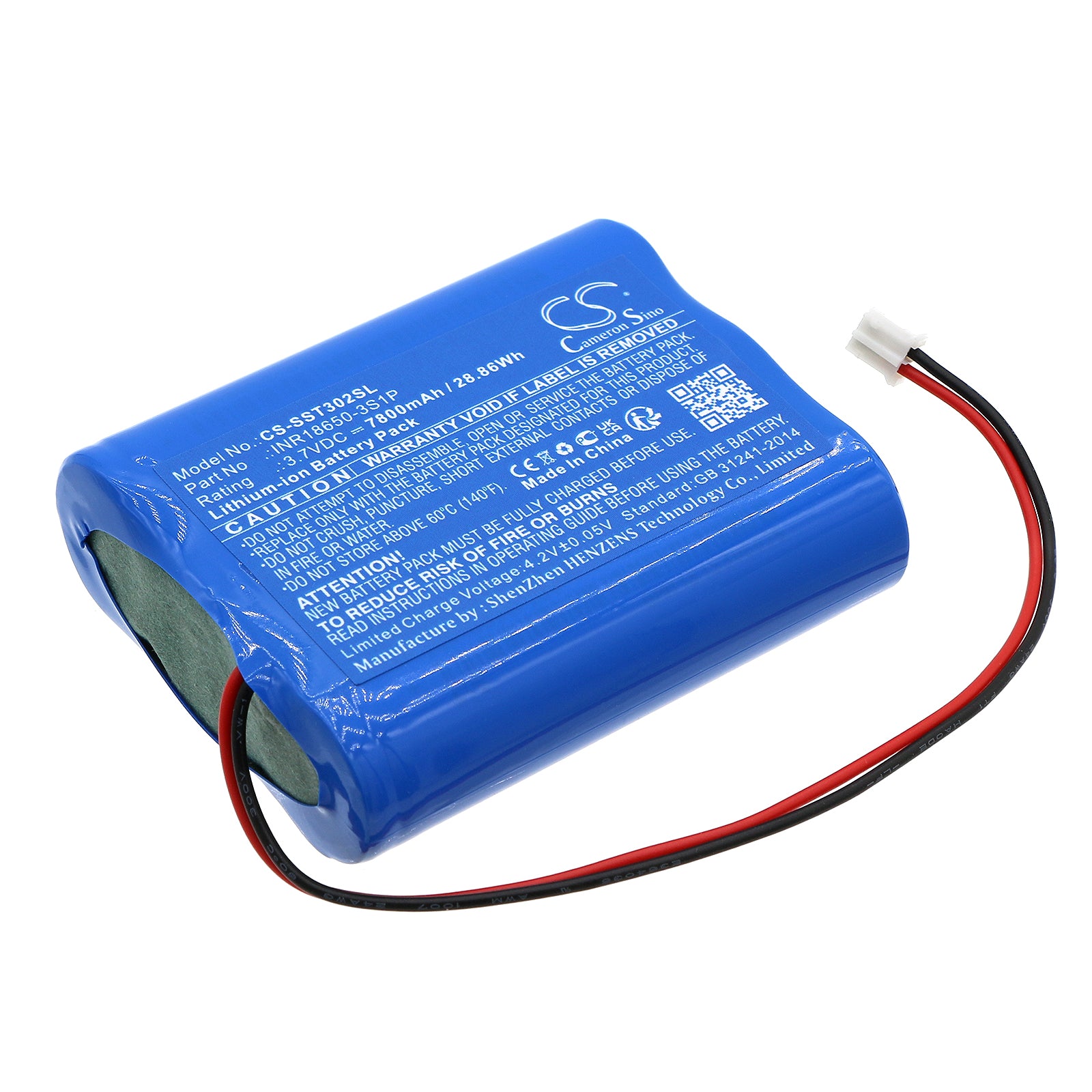 Li-ion, Cosmetic Mirror Battery fits Simplehuman Bt1080, St3024, 3.7V, 7800mAh Cosmetic Mirror Cameron Sino Technology Limited