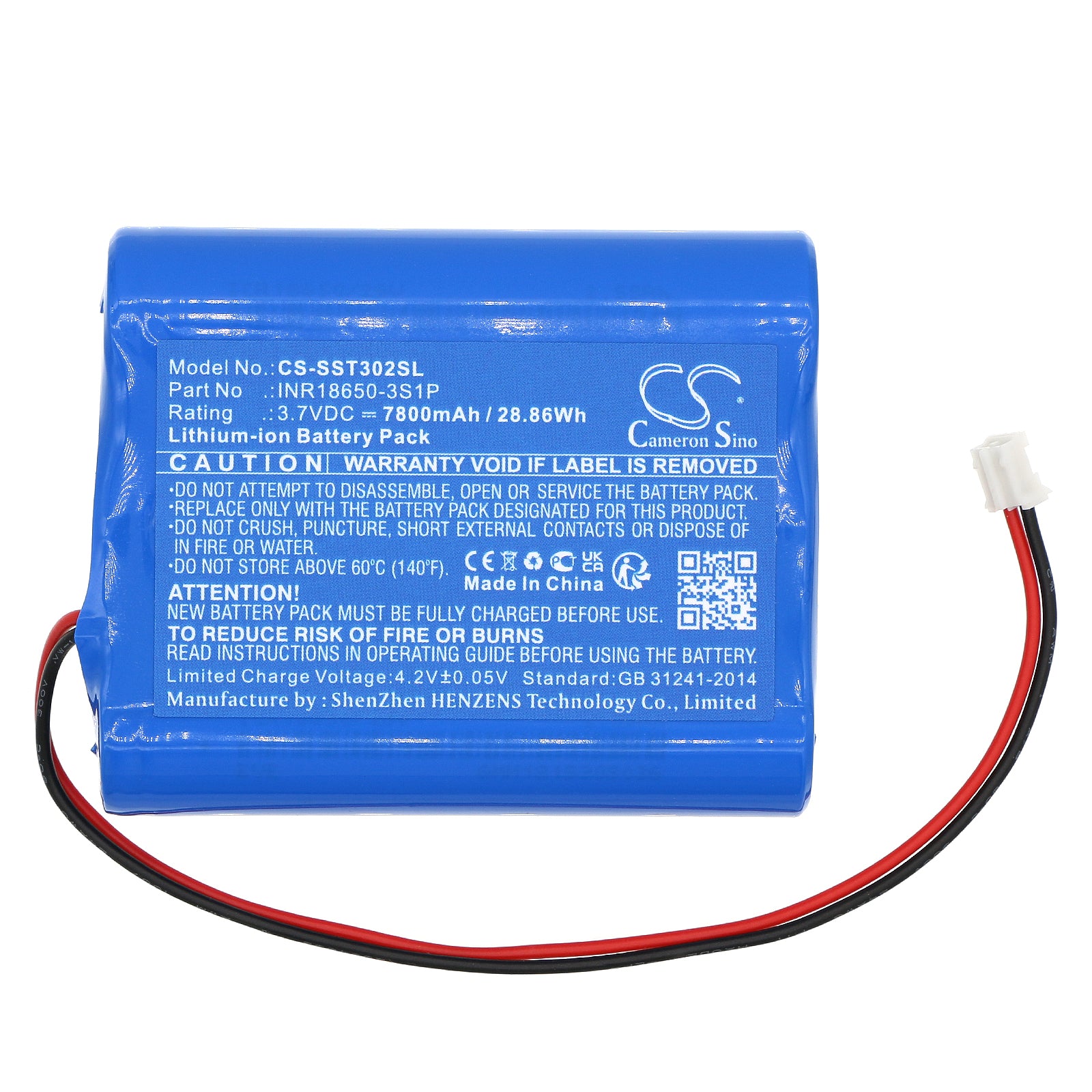 Li-ion, Cosmetic Mirror Battery fits Simplehuman Bt1080, St3024, 3.7V, 7800mAh Cosmetic Mirror Cameron Sino Technology Limited