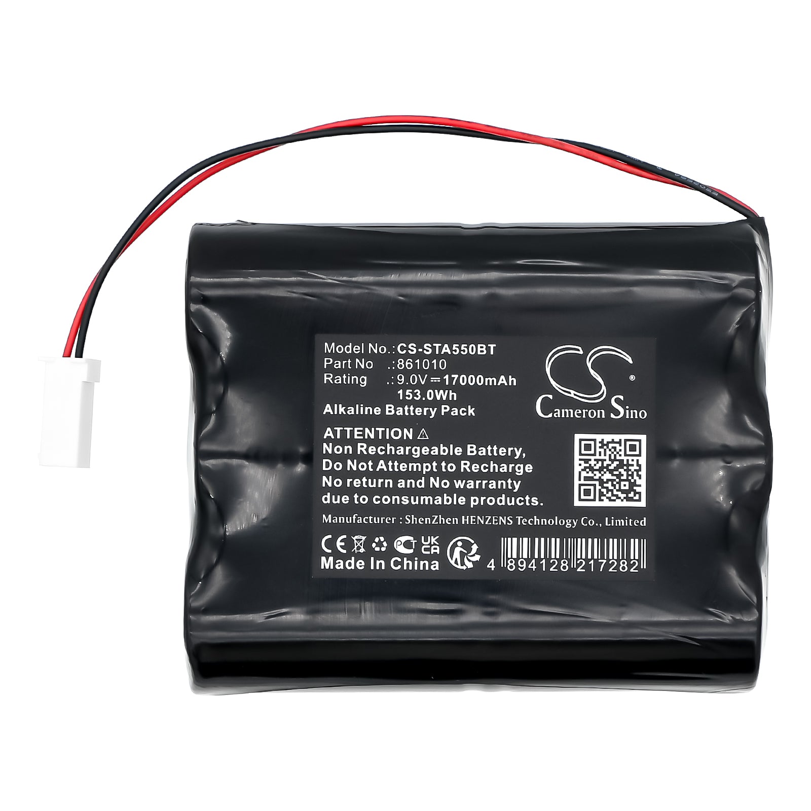 9V Alkaline Battery 17000mAh 153Wh Fits Silentron 5501 5503 5532 Alarm Panels And Security Systems Alarm System Cameron Sino Technology Limited