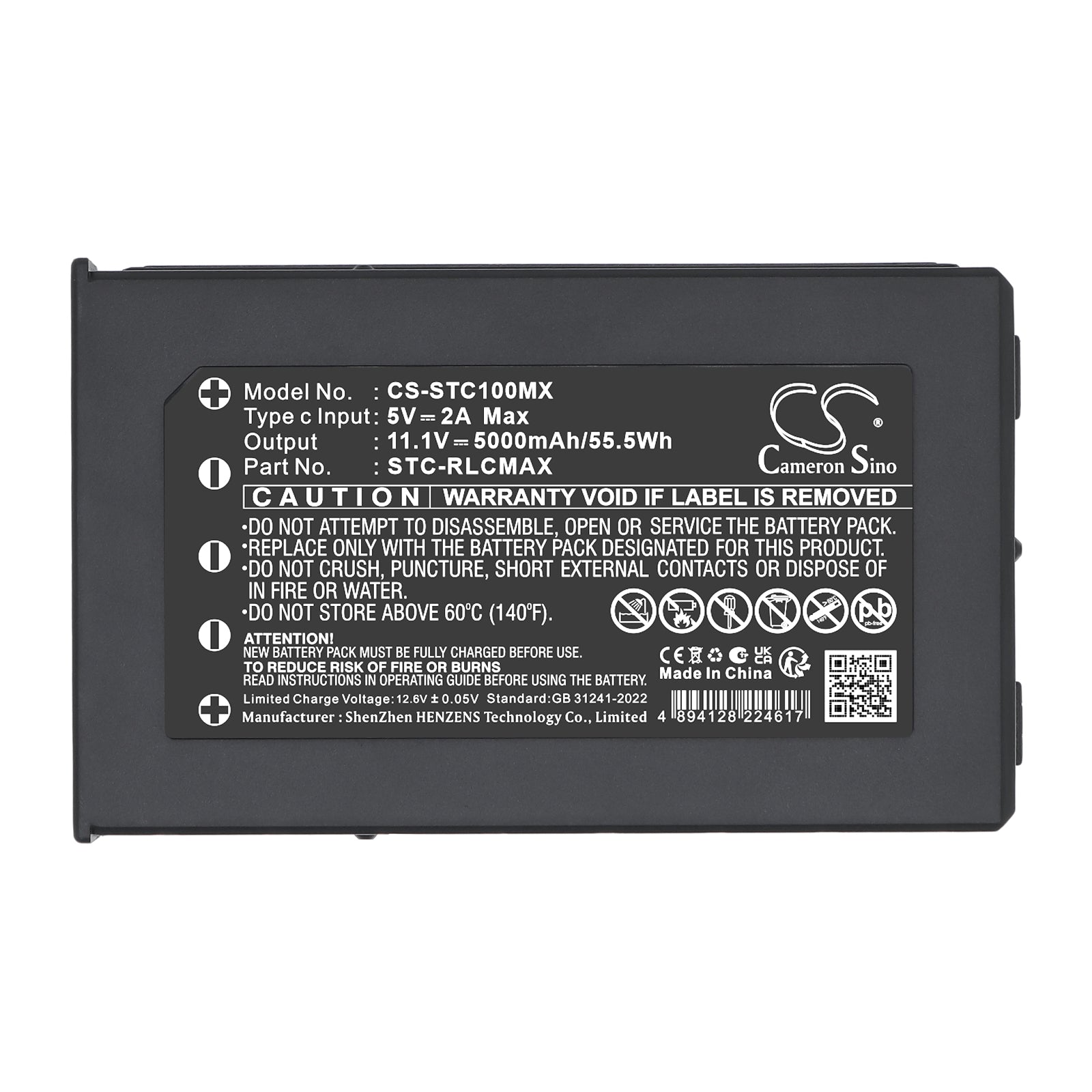 11.1V, Li-Polymer, 5000mAh, Battery fits Stealth Cam Deceptor Max, FieldMax, 55.5Wh Sports & Outdoors Cameron Sino Technology Limited