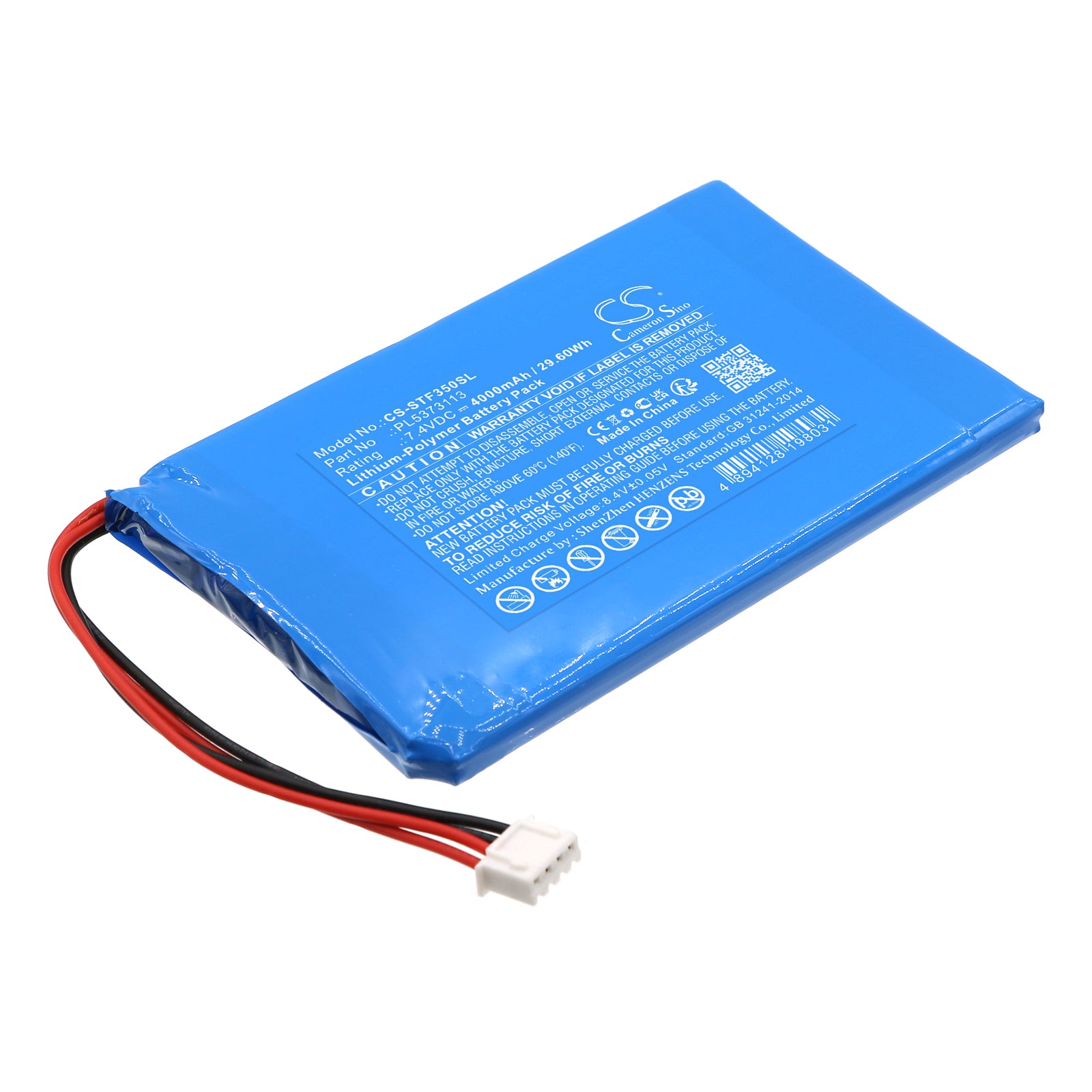 Li-Polymer, Equipment, Survey, Test Battery fits Securitytronix Ip Buddy+ All-in-1, St-f35, 7.4V, 4000mAh Equipment, Survey, Test Cameron Sino Technology Limited