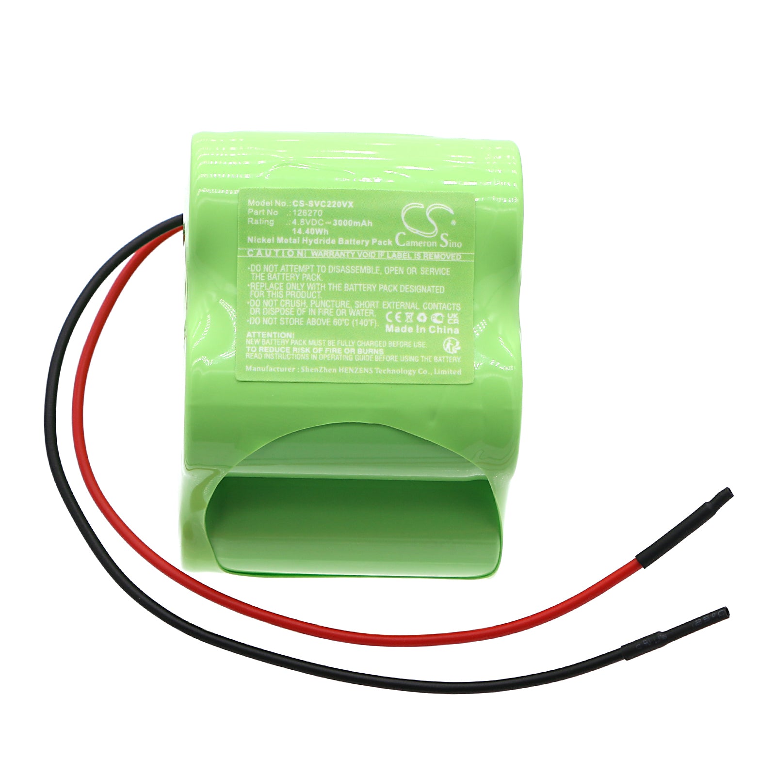 Ni-MH, Vacuum Battery fits Sencor Svc-220, Svc-220bl, 4.8V, 3000mAh Vacuum Cameron Sino Technology Limited