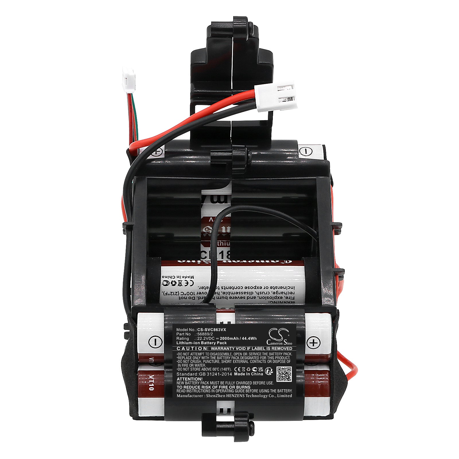 Li-ion, Vacuum Battery fits Sencor Svc 8621ti, Svc-8621ti, 22.2V, 2000mAh Vacuum Cameron Sino Technology Limited