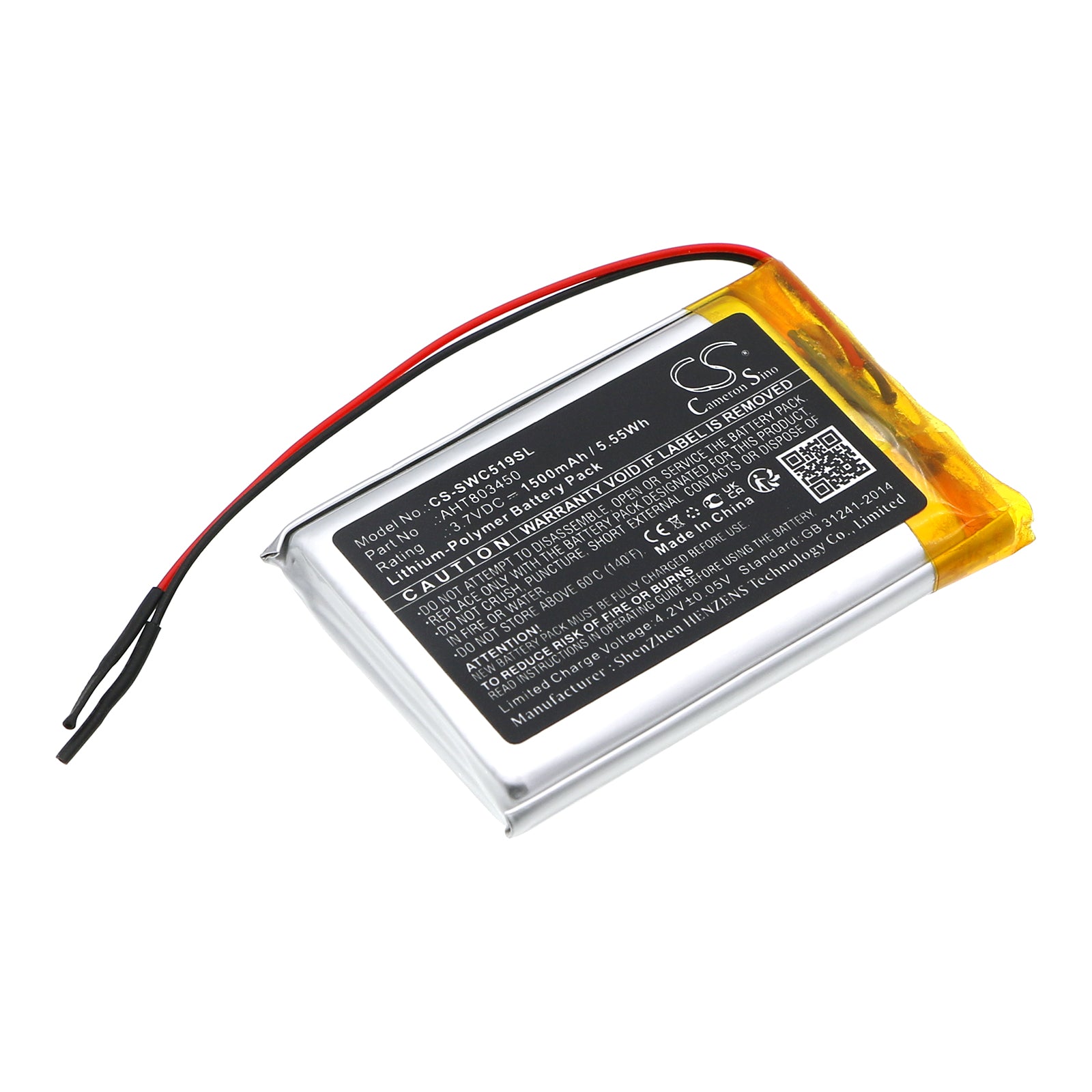 Li-Polymer, Communication & Conferencing Battery fits Skywin Sw-cs-519, Wireless Conference, 3.7V, 1500mAh Communication & Conferencing Cameron Sino Technology Limited