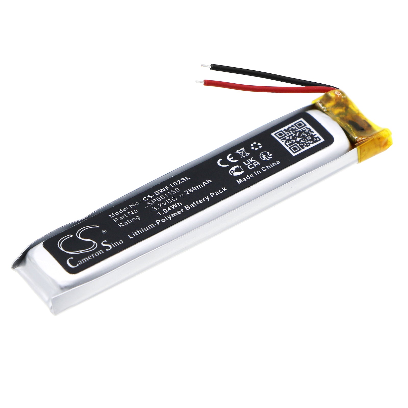 Li-Polymer, Wireless Headset Battery fits Sony Wf-1000xm2, 3.7V, 280mAh Wireless Headset Cameron Sino Technology Limited