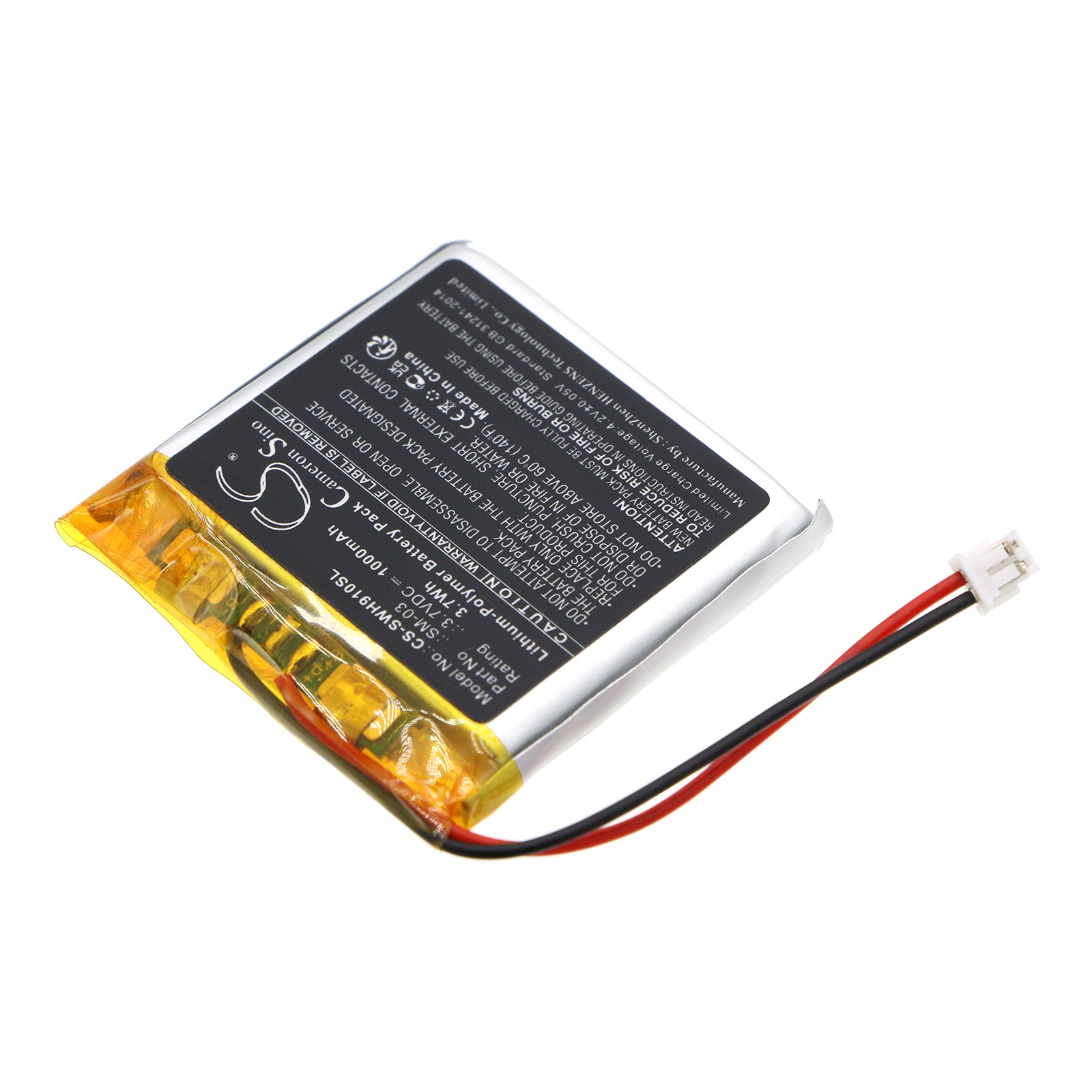 Li-Polymer, Wireless Headset Battery fits Sony Wh-h910n, Wh-h910, 3.7V, 1000mAh Wireless Headset Cameron Sino Technology Limited