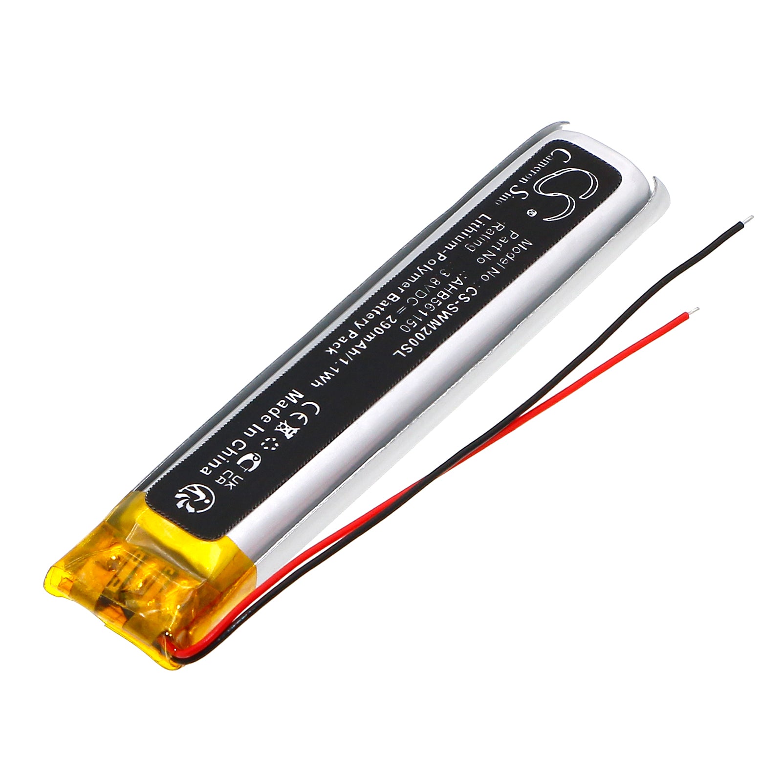 Li-Polymer, Wireless Headset Battery fits Sony Wi-1000xm2, 3.8V, 290mAh Wireless Headset Cameron Sino Technology Limited
