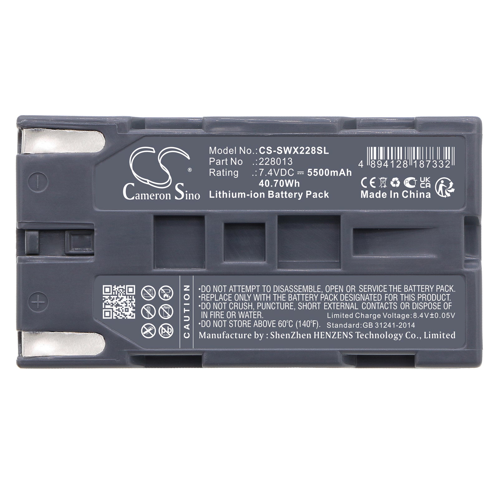 Li-ion, Equipment, Survey, Test Battery fits Softing It Wirexpert, Wirexpert Wx_ac_bat1, 7.4V, 5500mAh Equipment, Survey, Test Cameron Sino Technology Limited