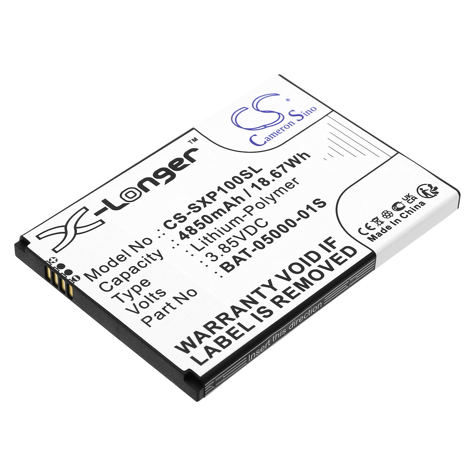 Li-Polymer, Mobile, SmartPhone Battery fits Sonim Xp10, Xp9900, 3.85V, 4850mAh Mobile, SmartPhone Cameron Sino Technology Limited