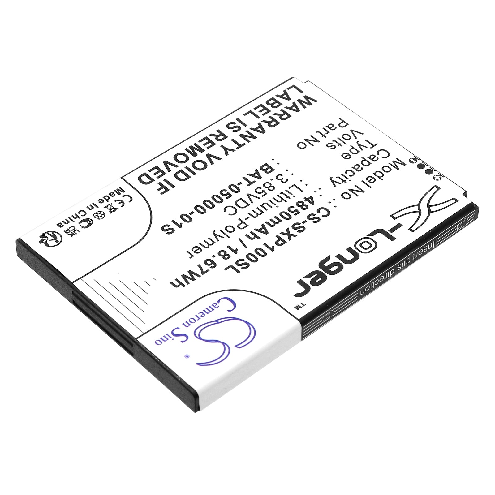 Li-Polymer, Mobile, SmartPhone Battery fits Sonim Xp10, Xp9900, 3.85V, 4850mAh Mobile, SmartPhone Cameron Sino Technology Limited