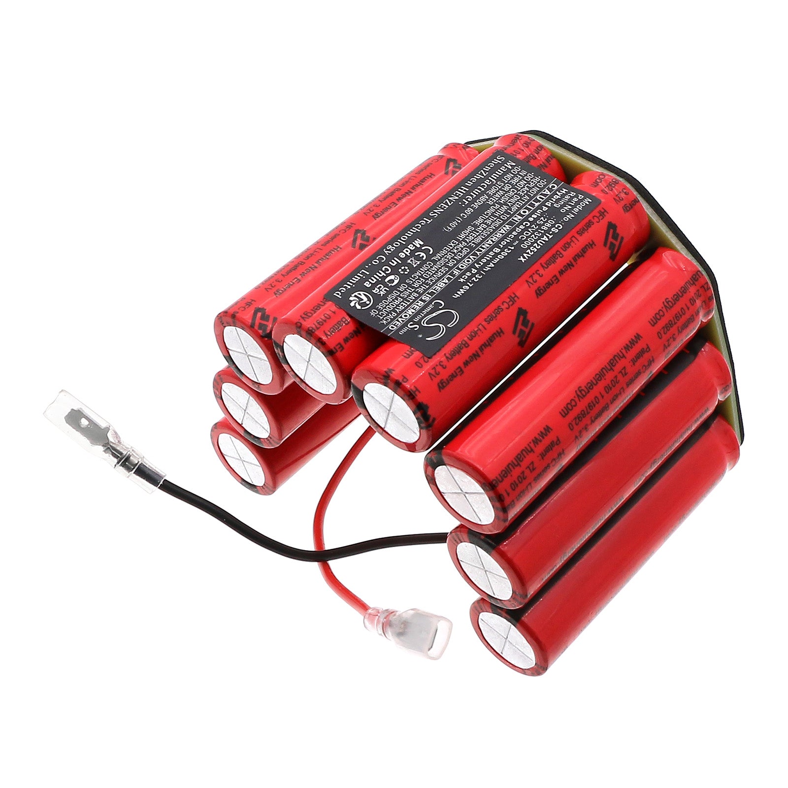 25.2V, HPC, 1300F, Battery fits Taurus Ulimited 25.6, Ulimited 25s, 32.76Wh Vacuum Cameron Sino Technology Limited