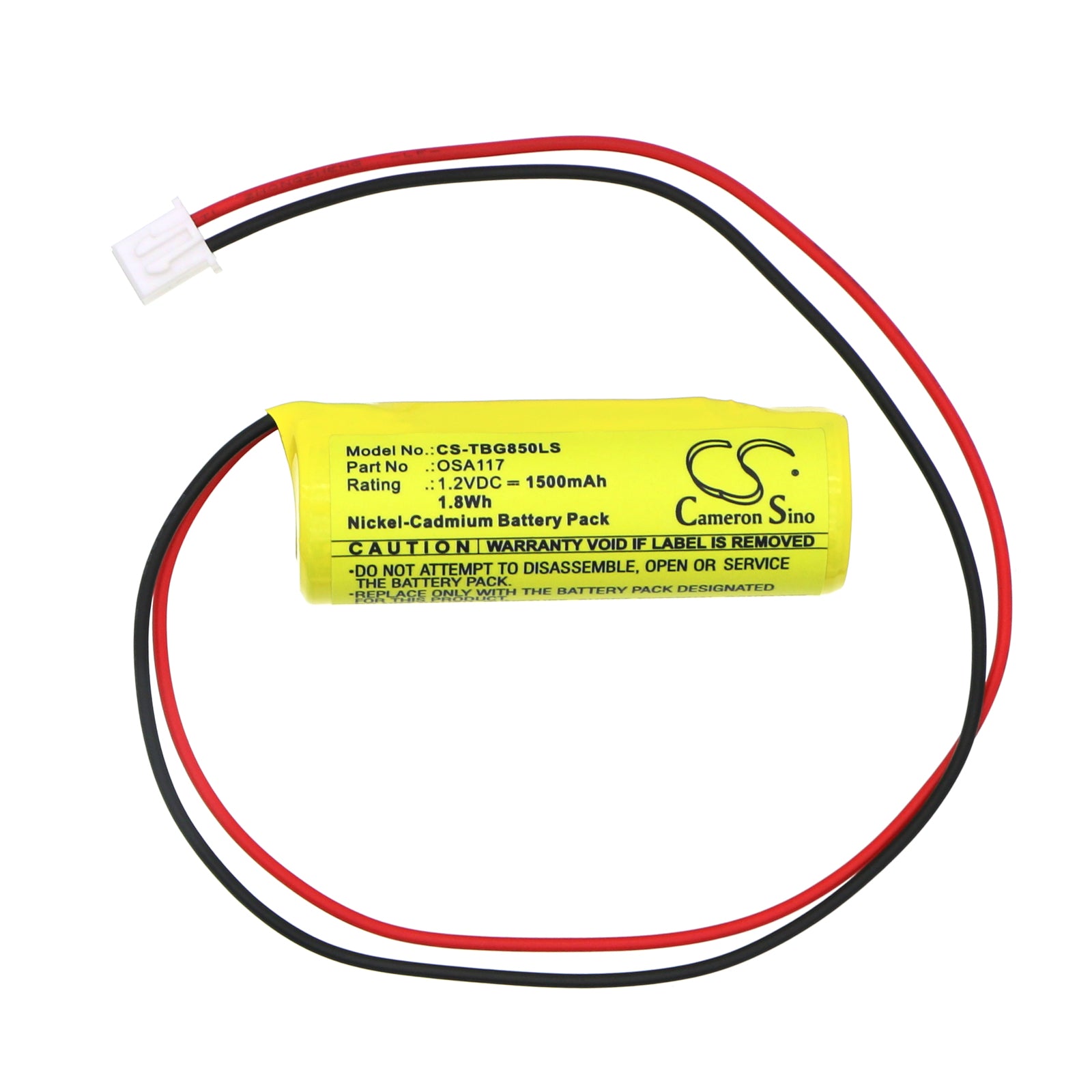 Ni-CD, Emergency Lighting Battery fits Teig 850069, T&b 012745, 1.2V, 1500mAh Emergency Lighting Cameron Sino Technology Limited