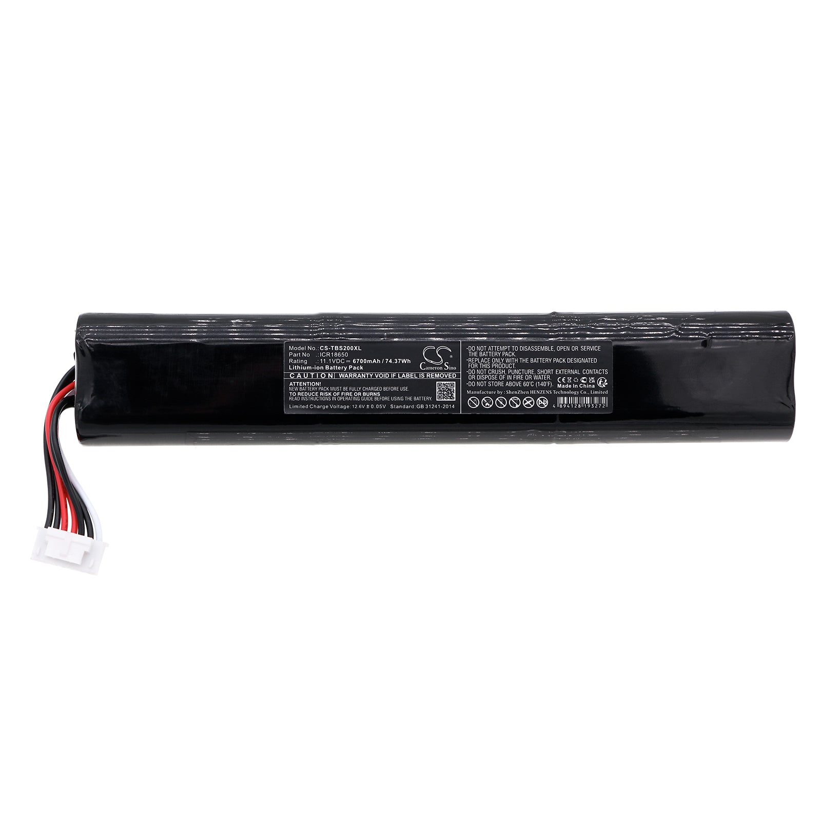 Li-ion, Speaker Battery fits Teufel Boomster 2020, 11.1V, 6700mAh Speaker Cameron Sino Technology Limited