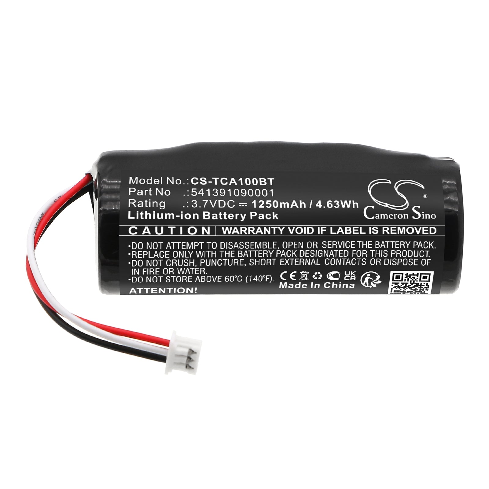 Technicolor TCHR1AZ0 Li Ion Battery 1250mAh 3.7 Volt Alarm System Cameron Sino Technology Limited