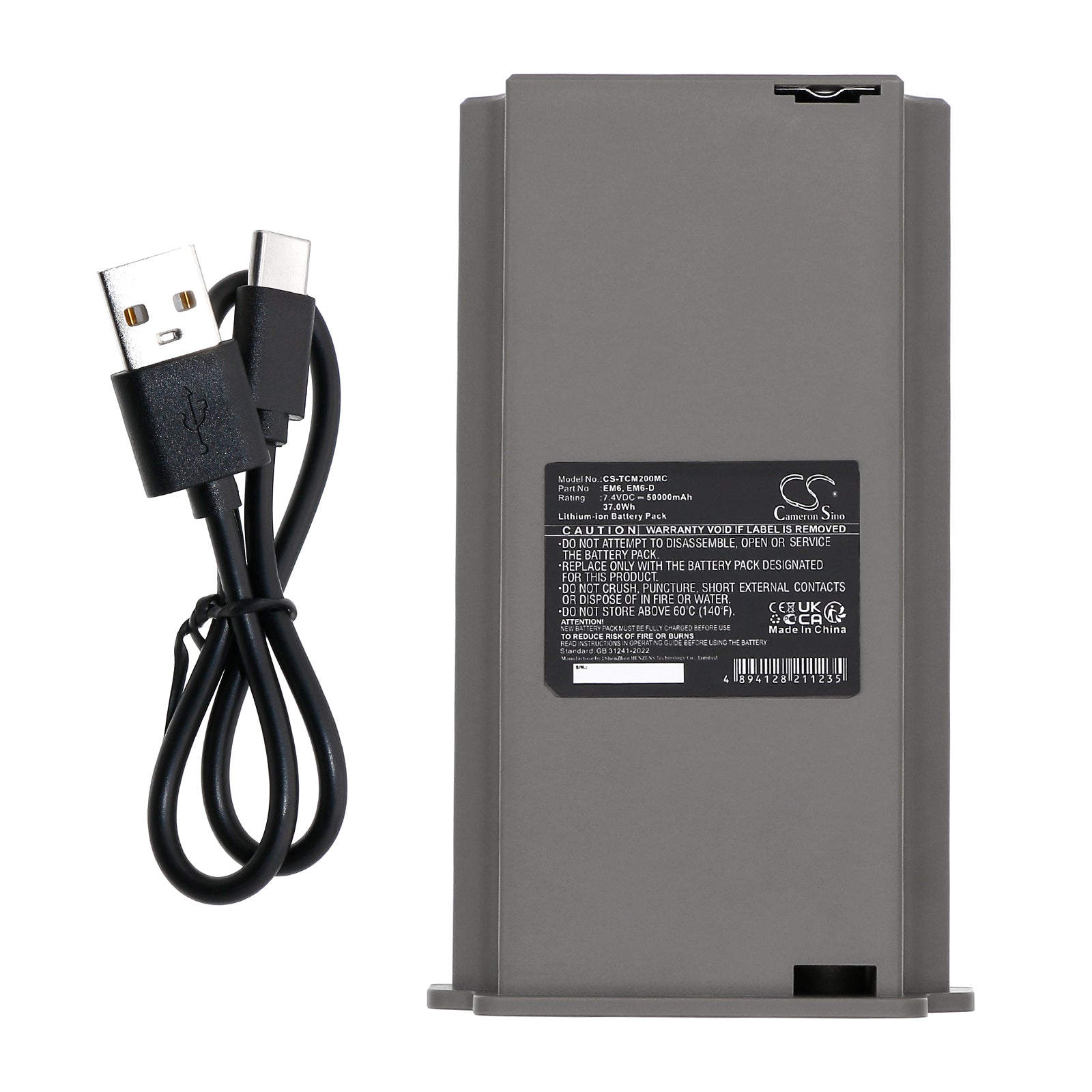 7.4V, Li-ion, 5000mAh, Battery fits Tactacam REVEAL SK, REVEAL X, 37Wh Sports & Outdoors Cameron Sino Technology Limited