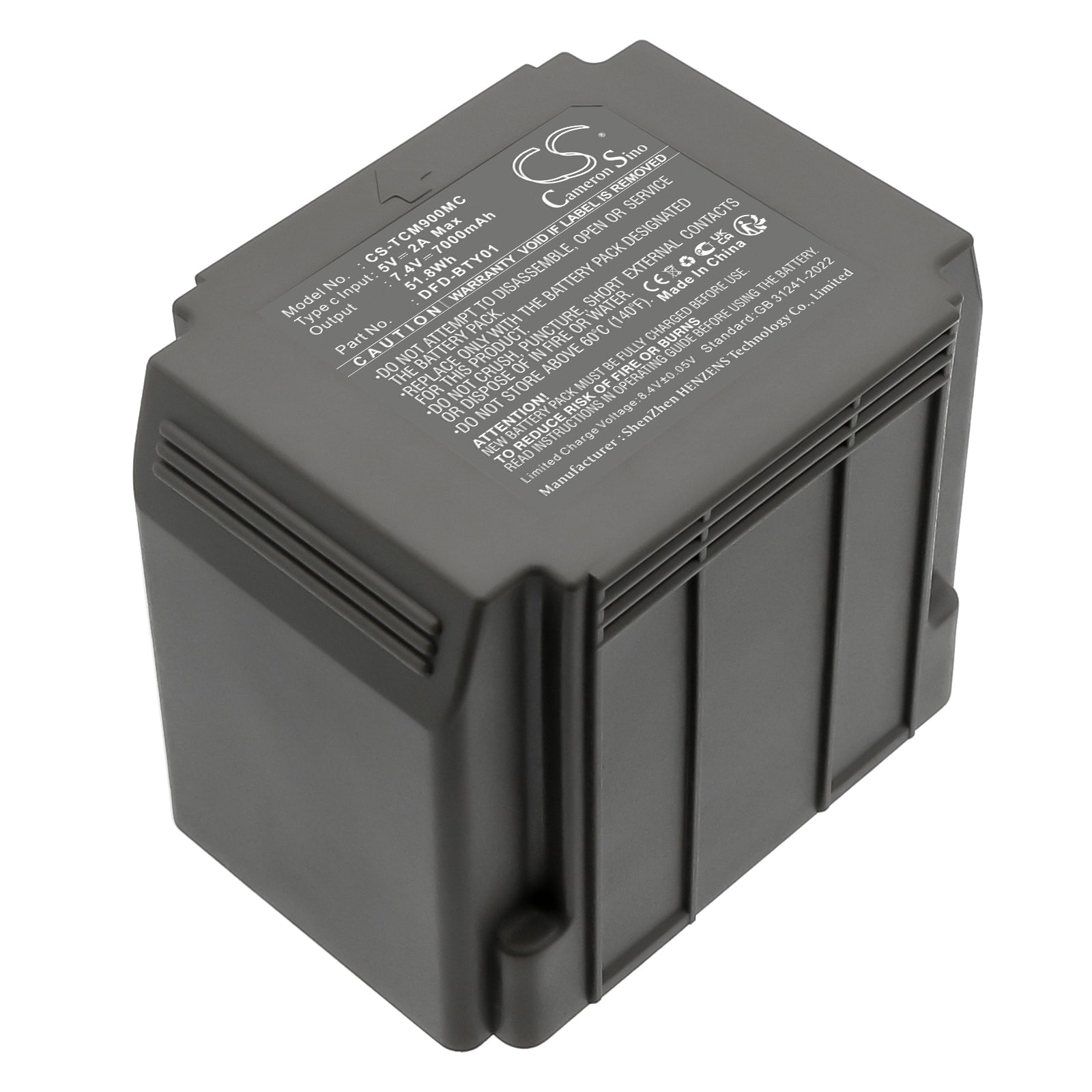 7.4V, Li-ion, 7000mAh, Battery fits Tactacam Defend, actacam Defend Solar Panel Cellular Security Camera, 51.8Wh Sports & Outdoors Cameron Sino Technology Limited