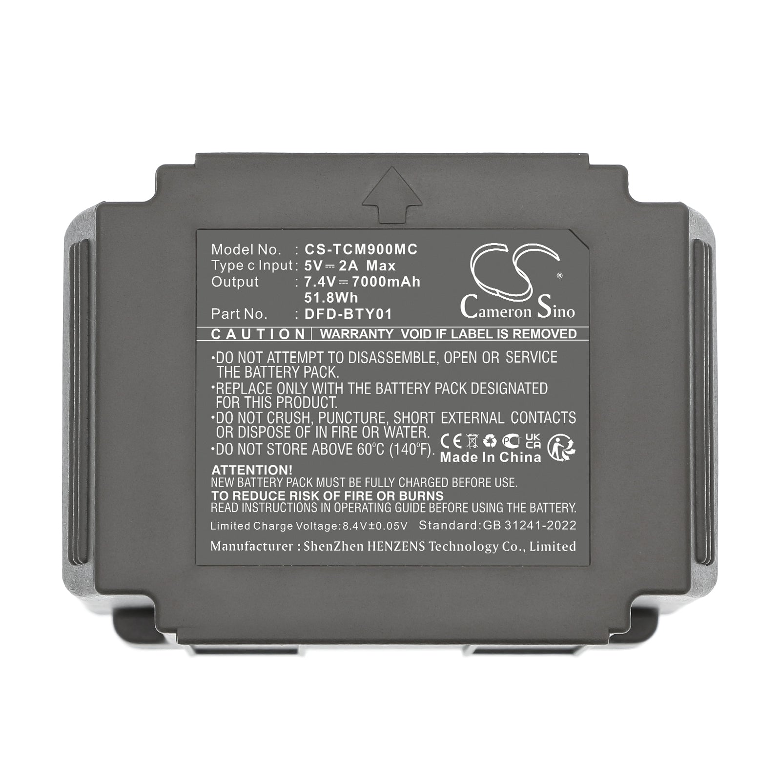 7.4V, Li-ion, 7000mAh, Battery fits Tactacam Defend, actacam Defend Solar Panel Cellular Security Camera, 51.8Wh Sports & Outdoors Cameron Sino Technology Limited