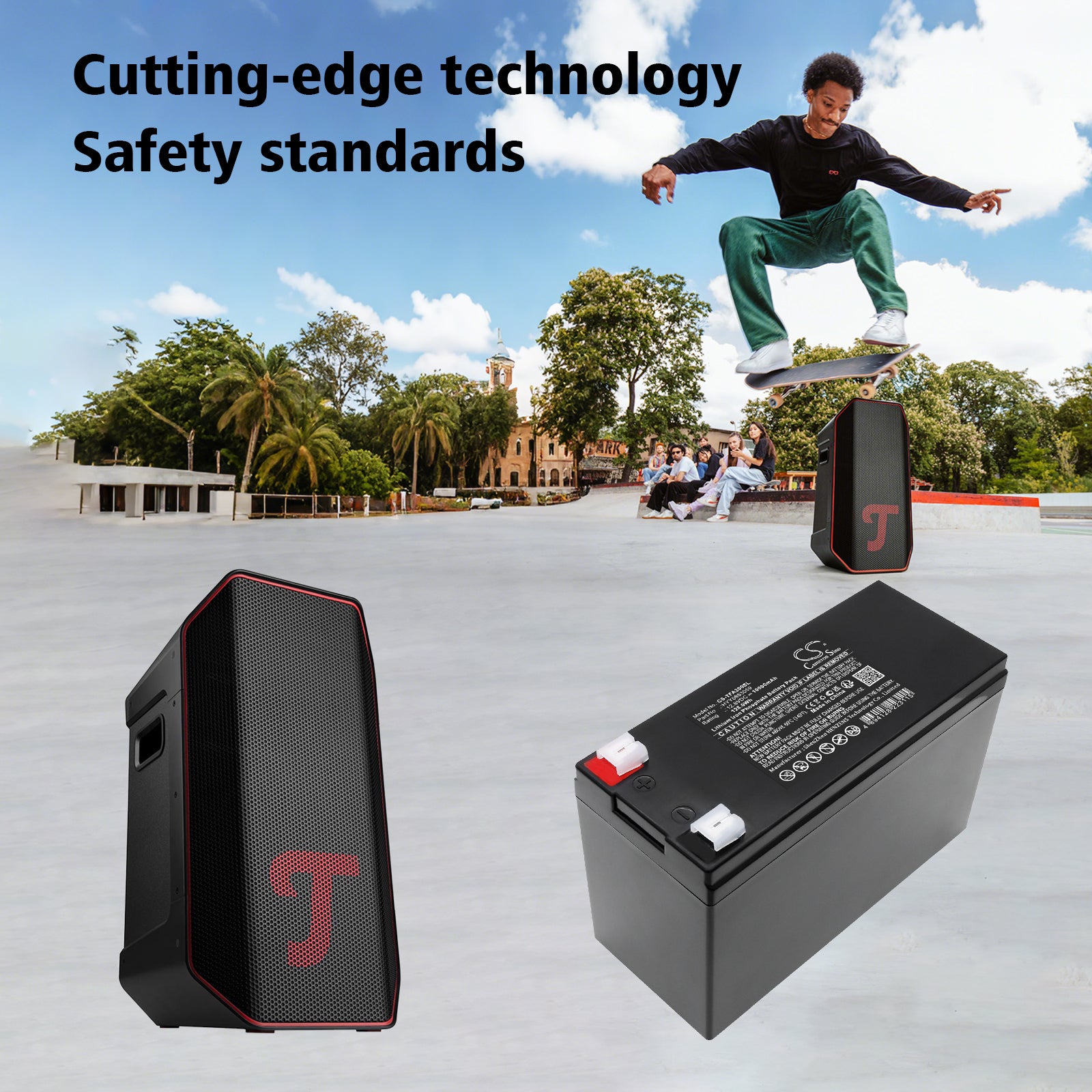 12.8V, LiFePO4, 10000mAh, Battery fits Teufel ROCKSTER Air 2, 128Wh Speaker Cameron Sino Technology Limited