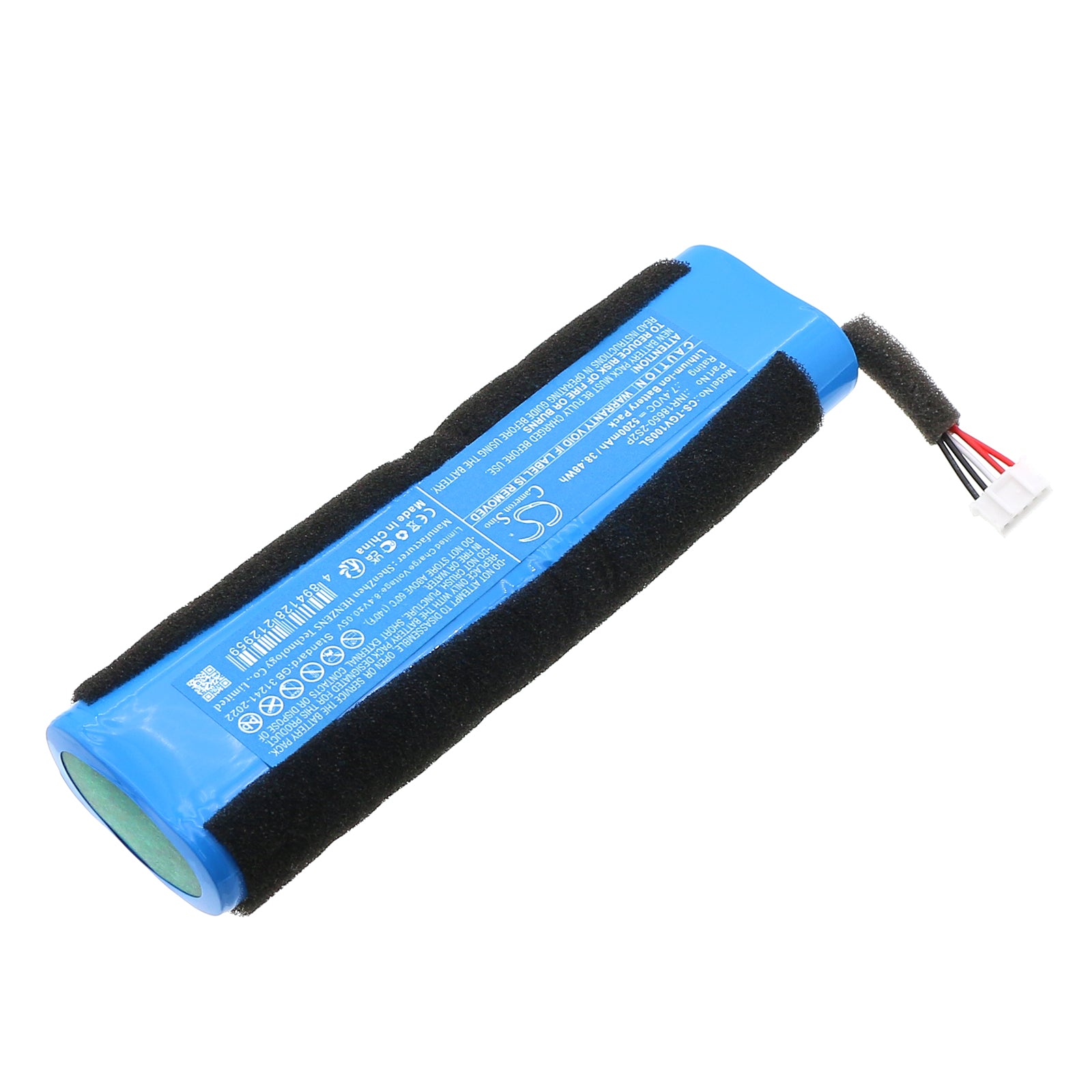 7.4V, Li-ion, 5200mAh, Battery fits Teufel MOTIV GO VOICE, 38.48Wh Speaker Cameron Sino Technology Limited
