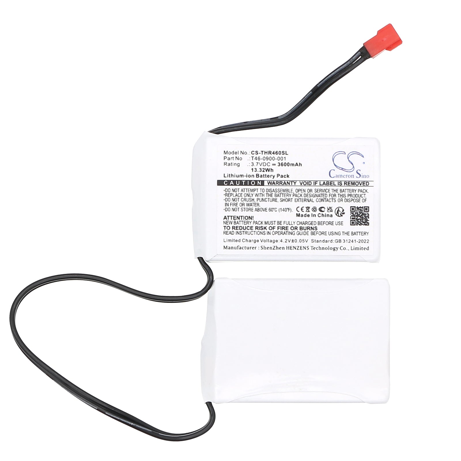 3.7V, Li-ion, 3600mAh, Battery fits Salomon Custom Heat ski boots | Therm-IC heated gloves, 13.32Wh Heated Clothes Cameron Sino Technology Limited